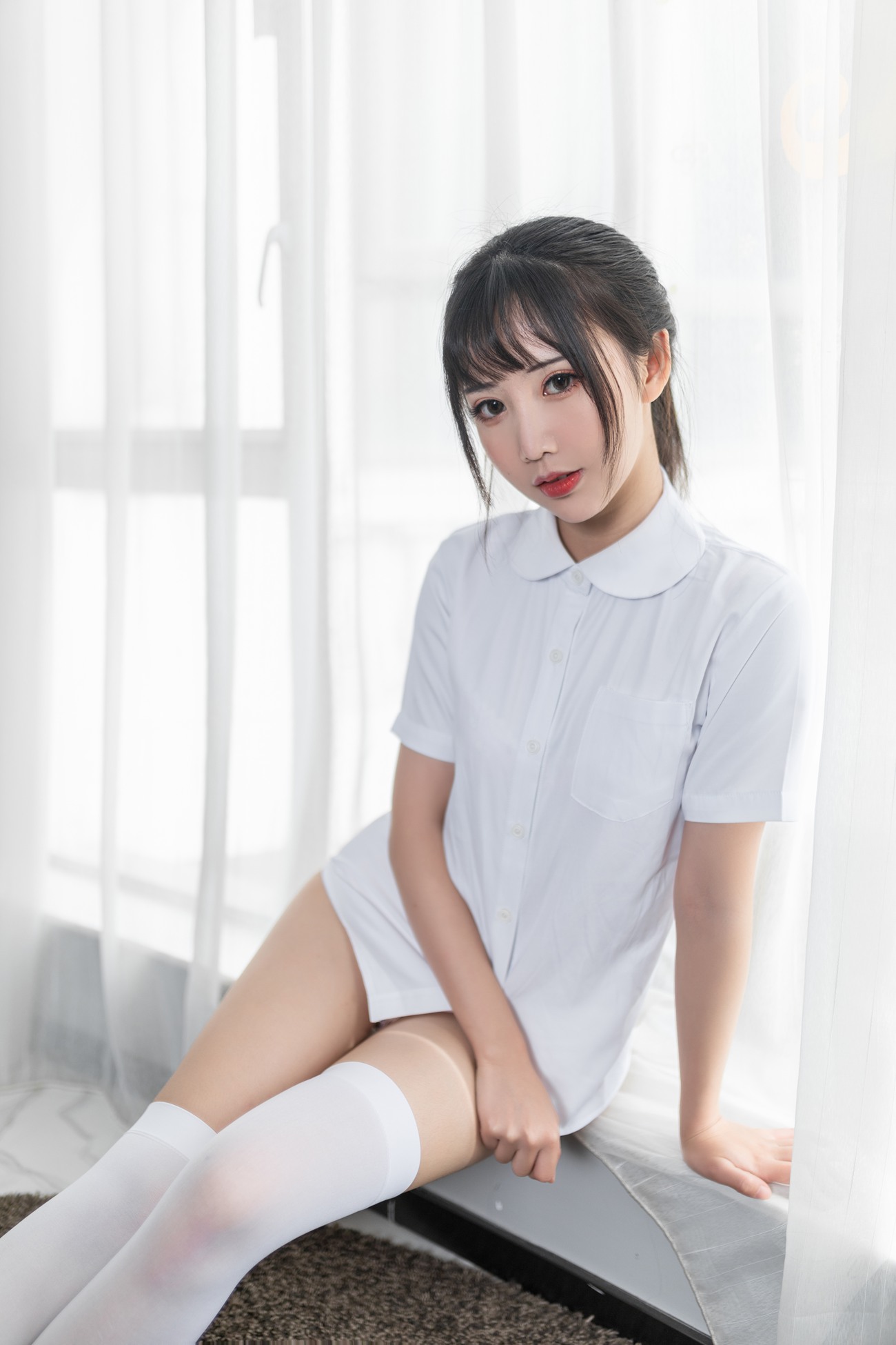 图片[18]-面饼仙儿 – 制服少女[40P] – 速更版-美库