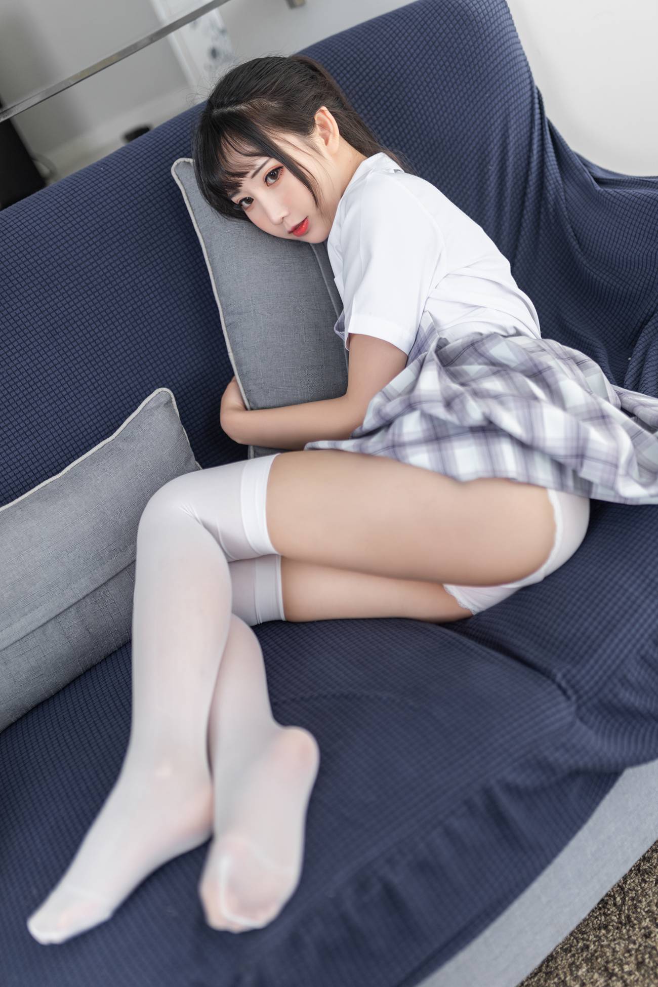 图片[24]-面饼仙儿 – 制服少女[40P] – 速更版-美库