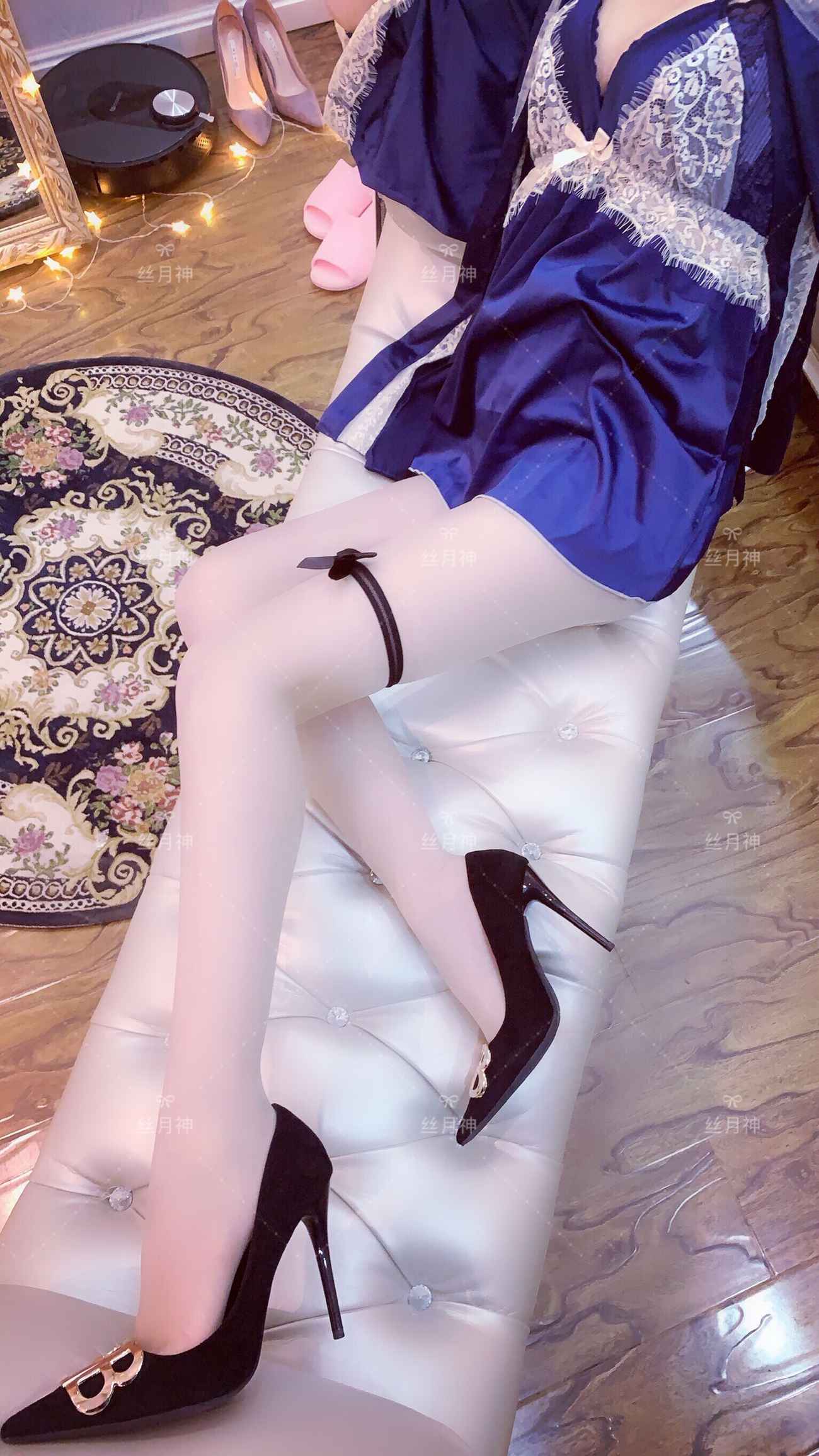 图片[23]-丝月神 017 维密睡衣肉丝绒面高跟[88P] – 速更版-美库