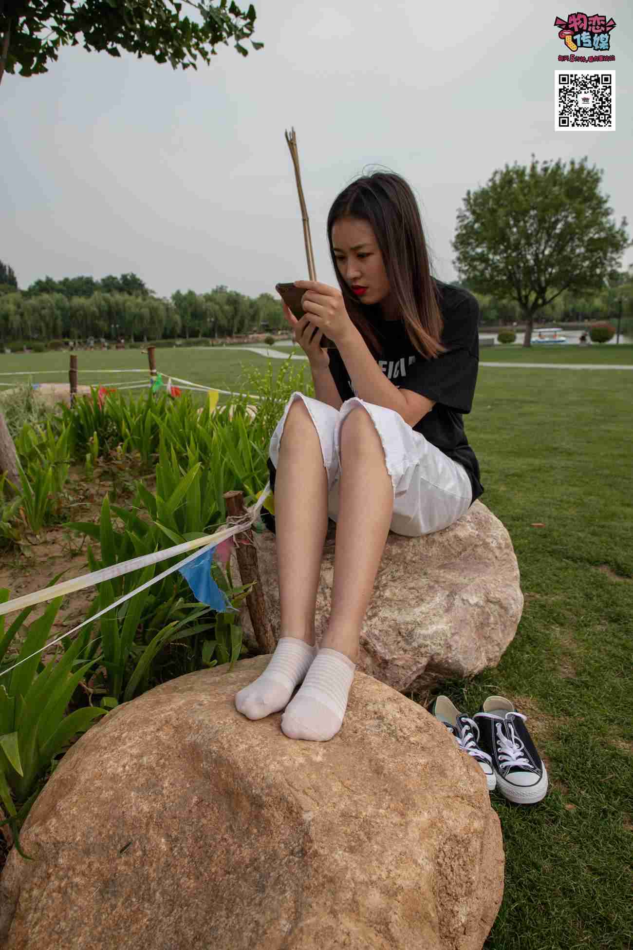 图片[44]-物恋传媒 No.021 夏日么么茶,清新棉袜配黑色帆布鞋 [223P] – 速更版-美库