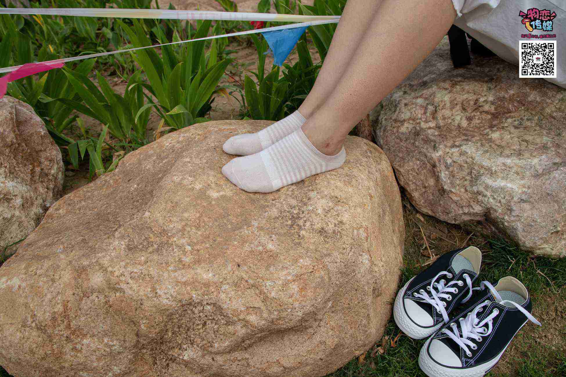 图片[49]-物恋传媒 No.021 夏日么么茶,清新棉袜配黑色帆布鞋 [223P] – 速更版-美库