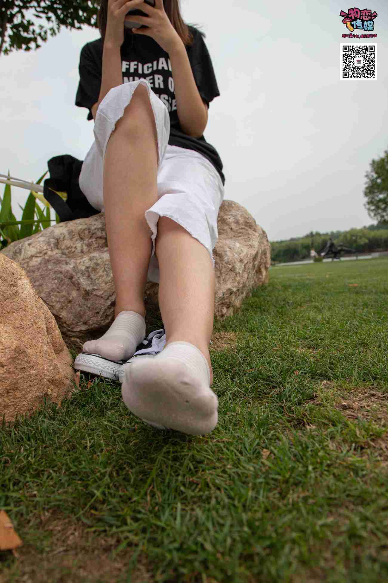 图片[71]-物恋传媒 No.021 夏日么么茶,清新棉袜配黑色帆布鞋 [223P] – 速更版-美库