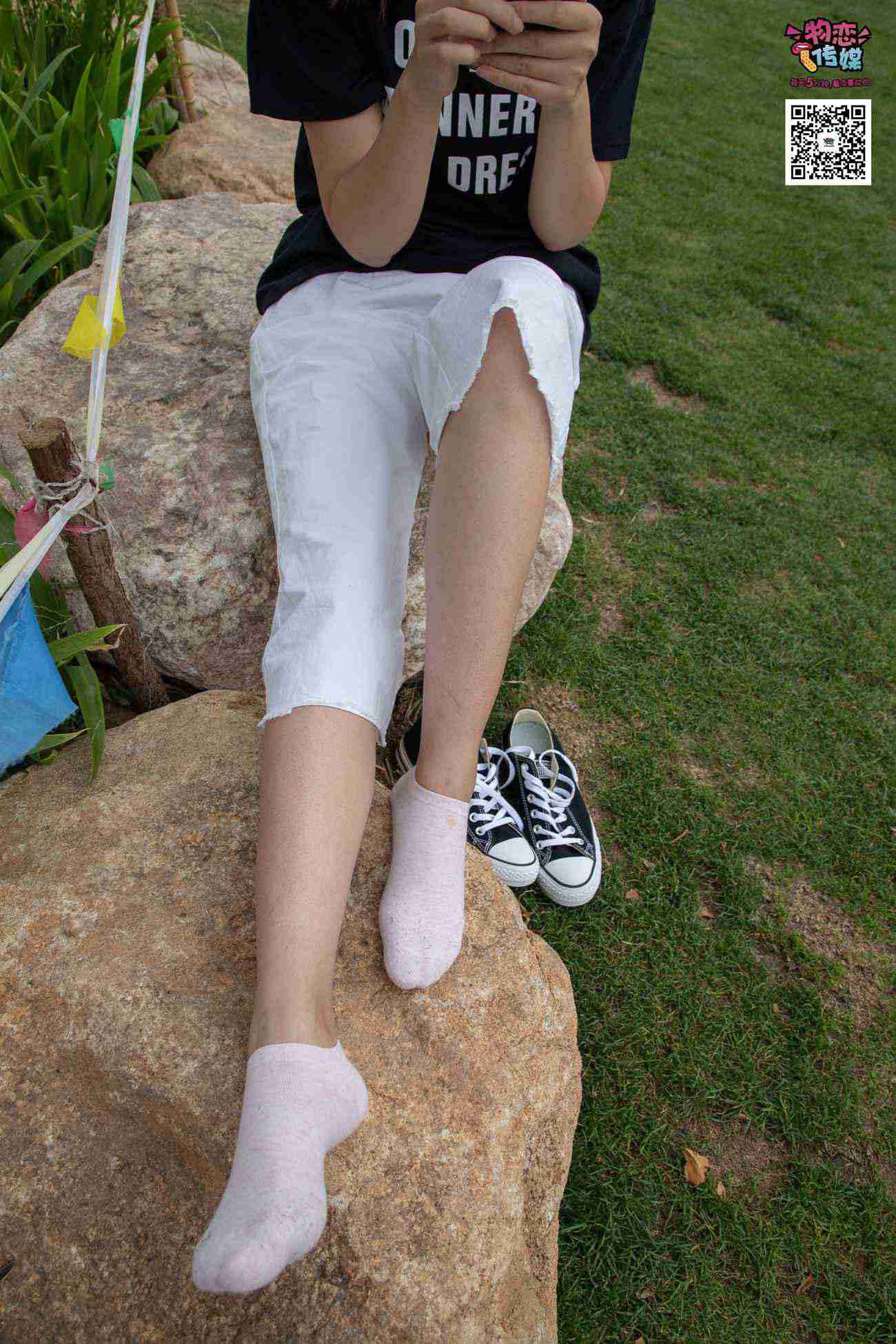 图片[102]-物恋传媒 No.021 夏日么么茶,清新棉袜配黑色帆布鞋 [223P] – 速更版-美库