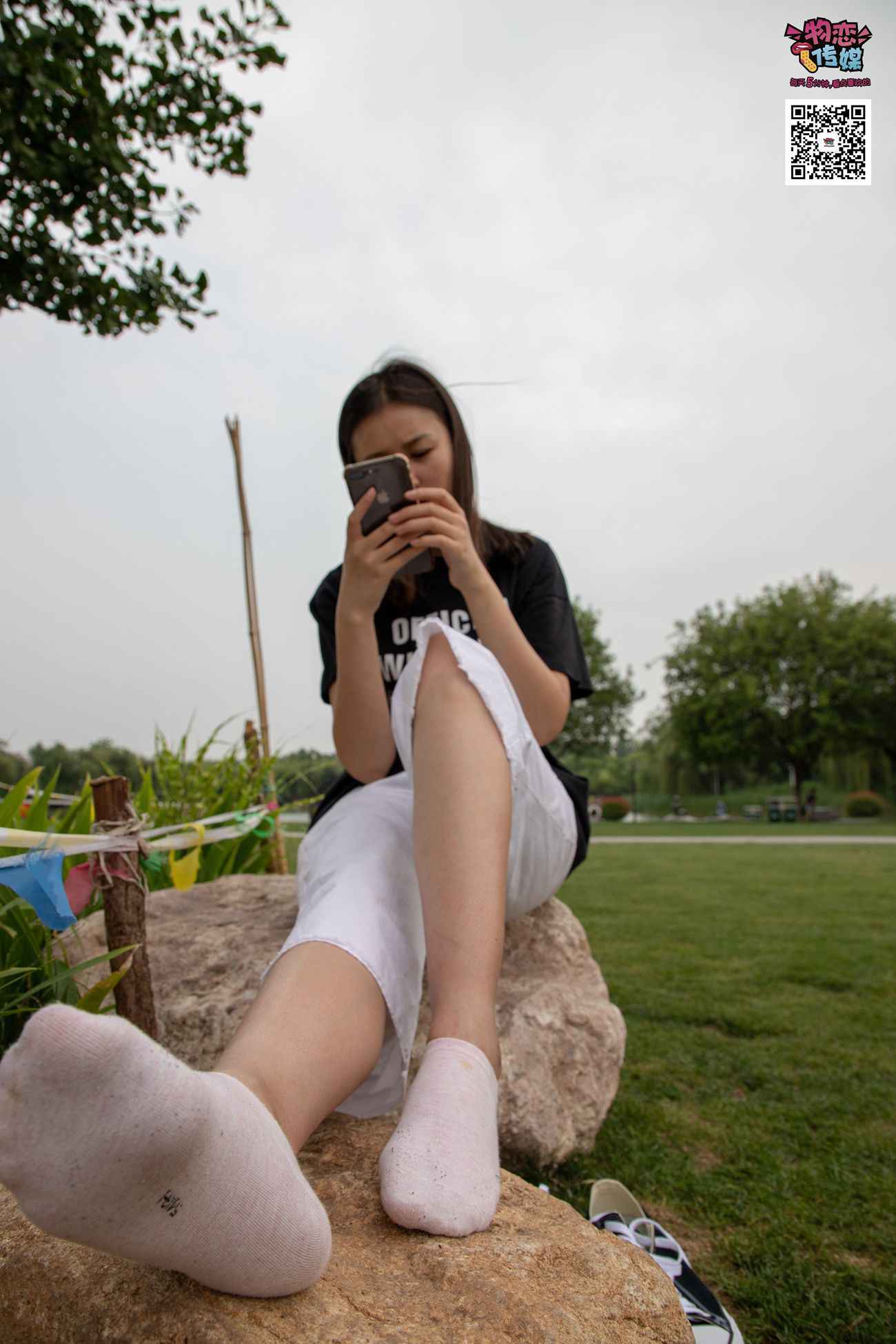 图片[109]-物恋传媒 No.021 夏日么么茶,清新棉袜配黑色帆布鞋 [223P] – 速更版-美库