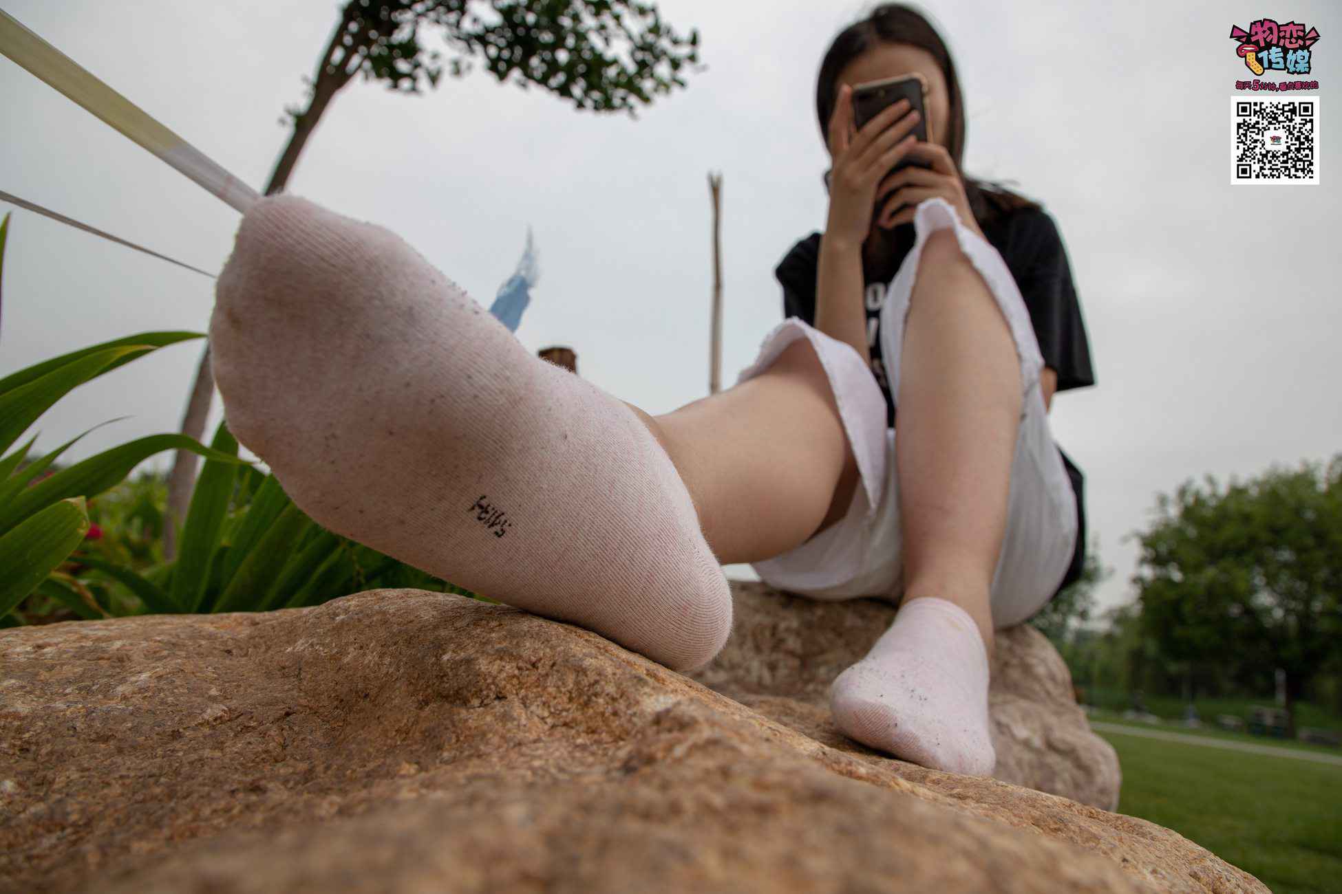 图片[112]-物恋传媒 No.021 夏日么么茶,清新棉袜配黑色帆布鞋 [223P] – 速更版-美库