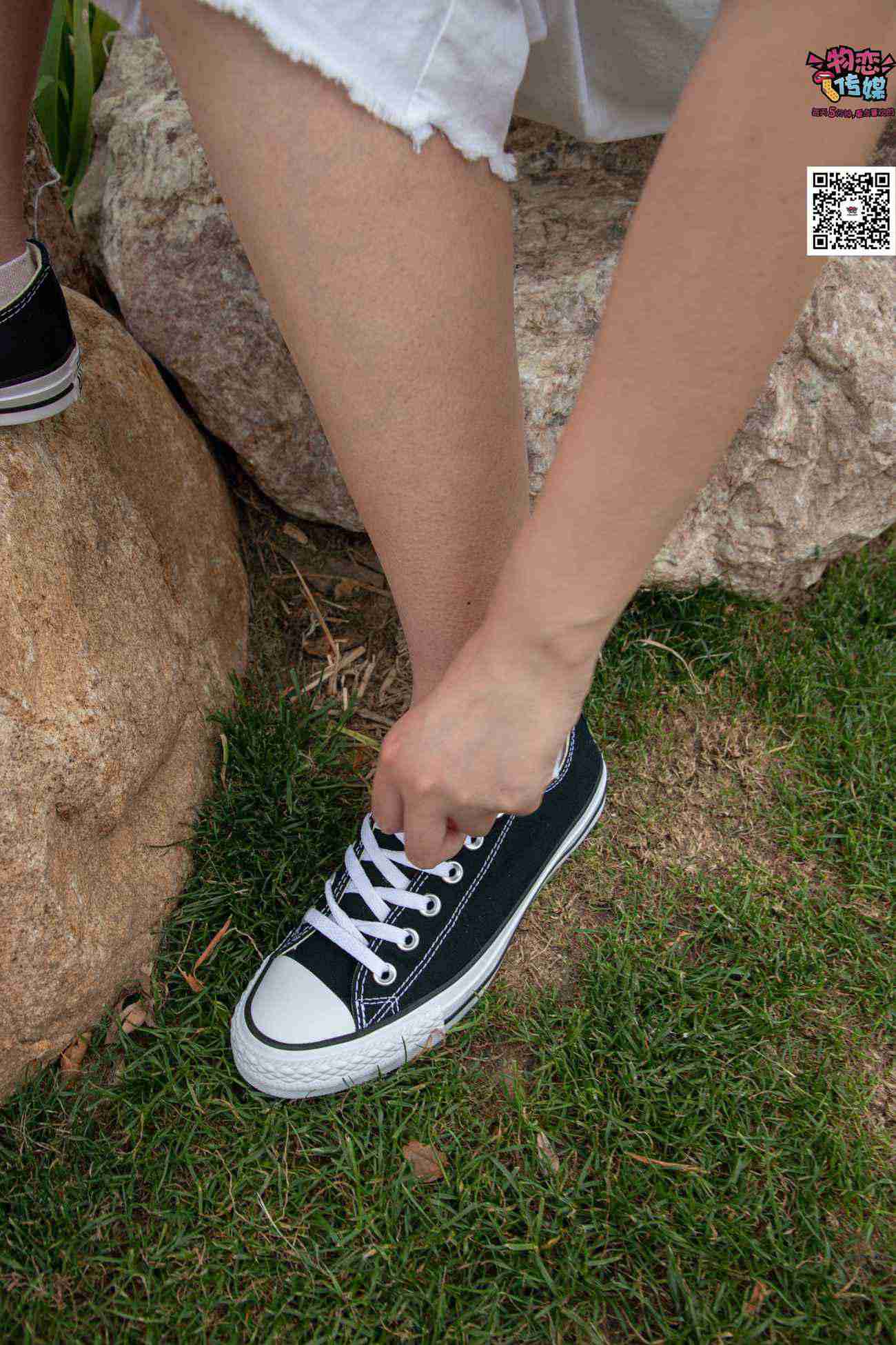 图片[132]-物恋传媒 No.021 夏日么么茶,清新棉袜配黑色帆布鞋 [223P] – 速更版-美库