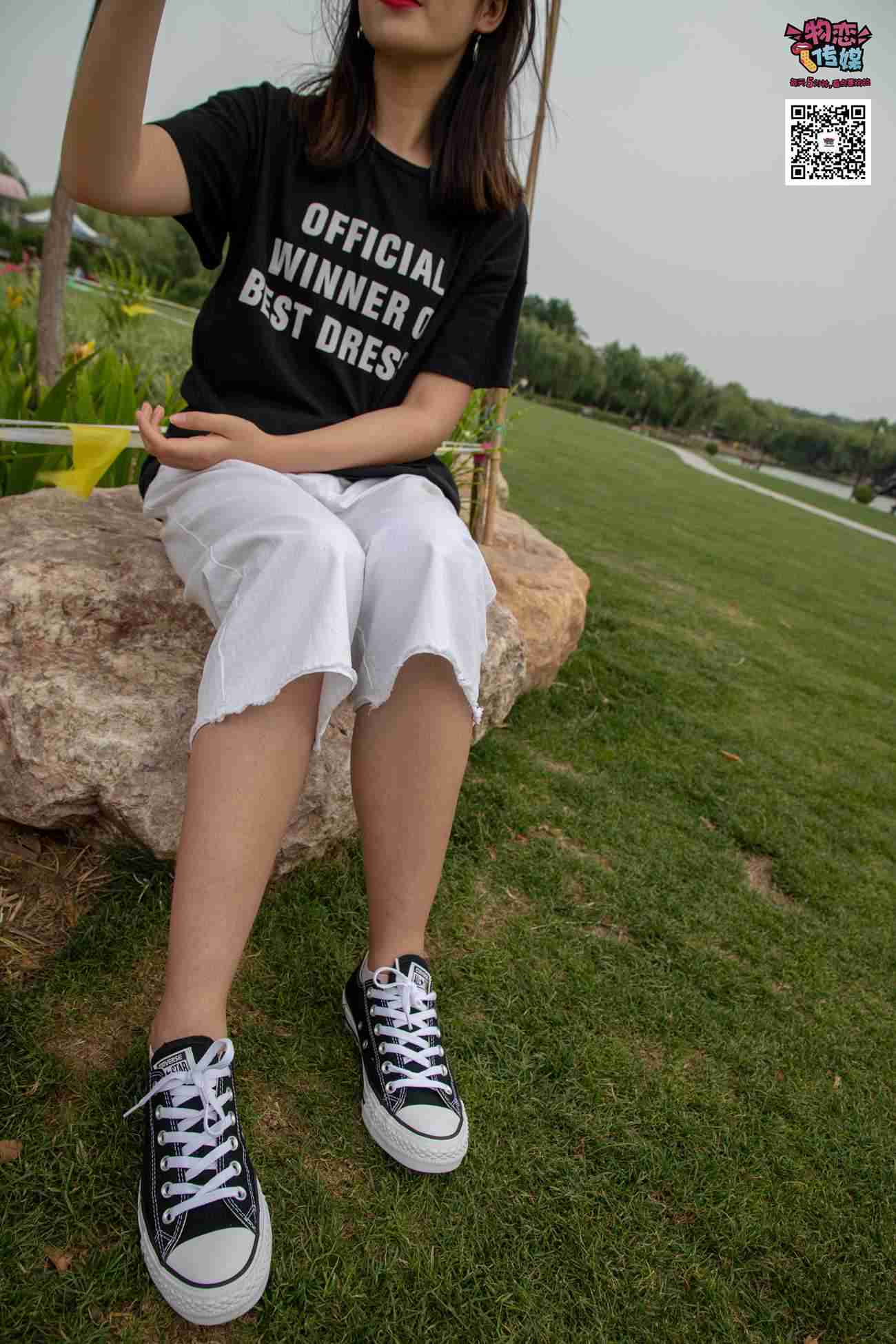图片[140]-物恋传媒 No.021 夏日么么茶,清新棉袜配黑色帆布鞋 [223P] – 速更版-美库