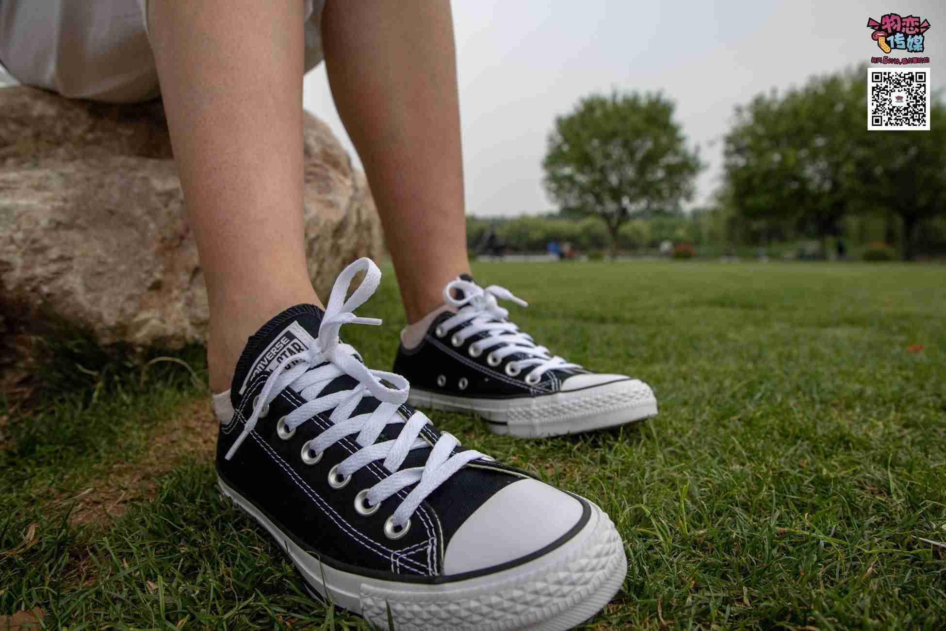 图片[143]-物恋传媒 No.021 夏日么么茶,清新棉袜配黑色帆布鞋 [223P] – 速更版-美库