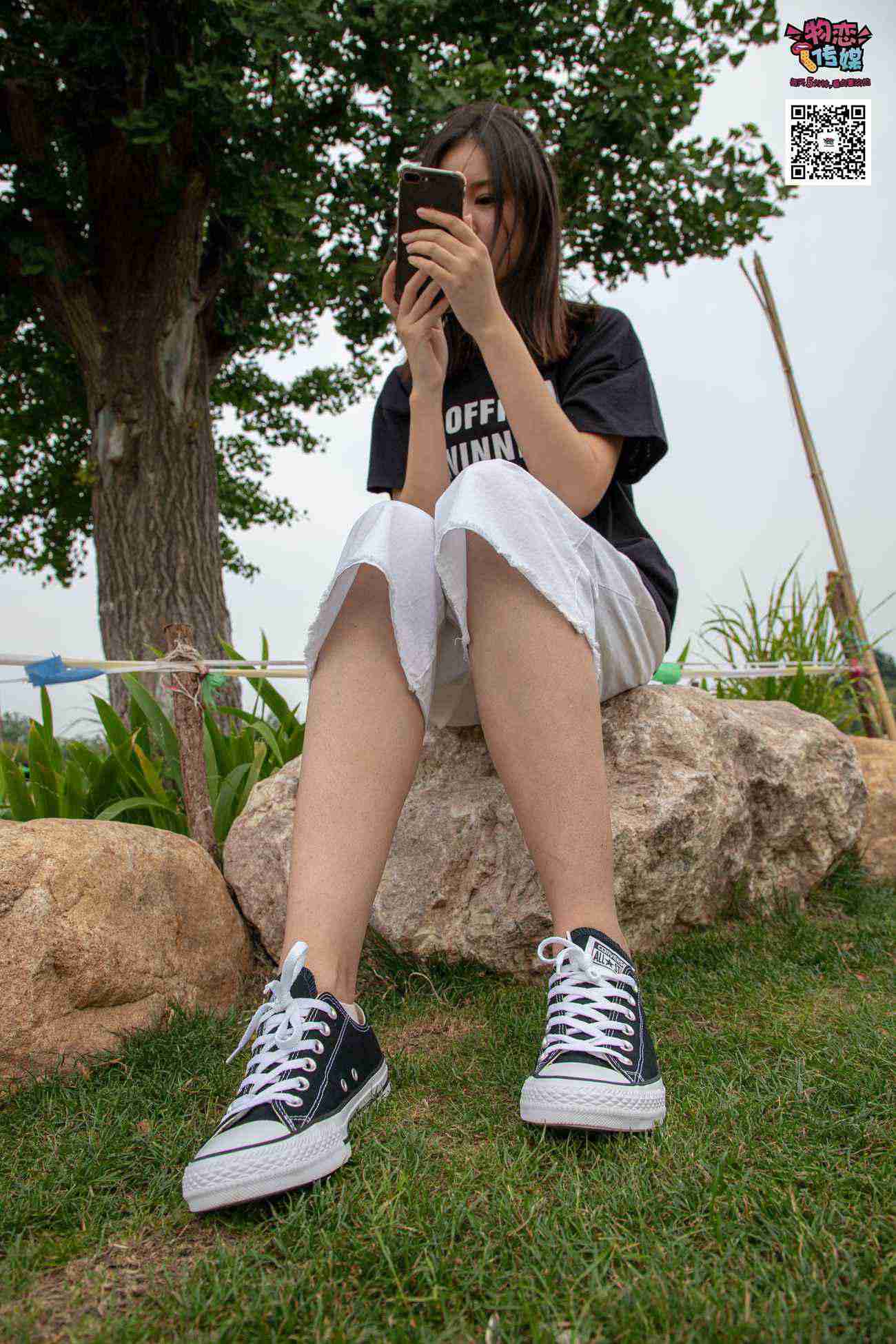 图片[145]-物恋传媒 No.021 夏日么么茶,清新棉袜配黑色帆布鞋 [223P] – 速更版-美库