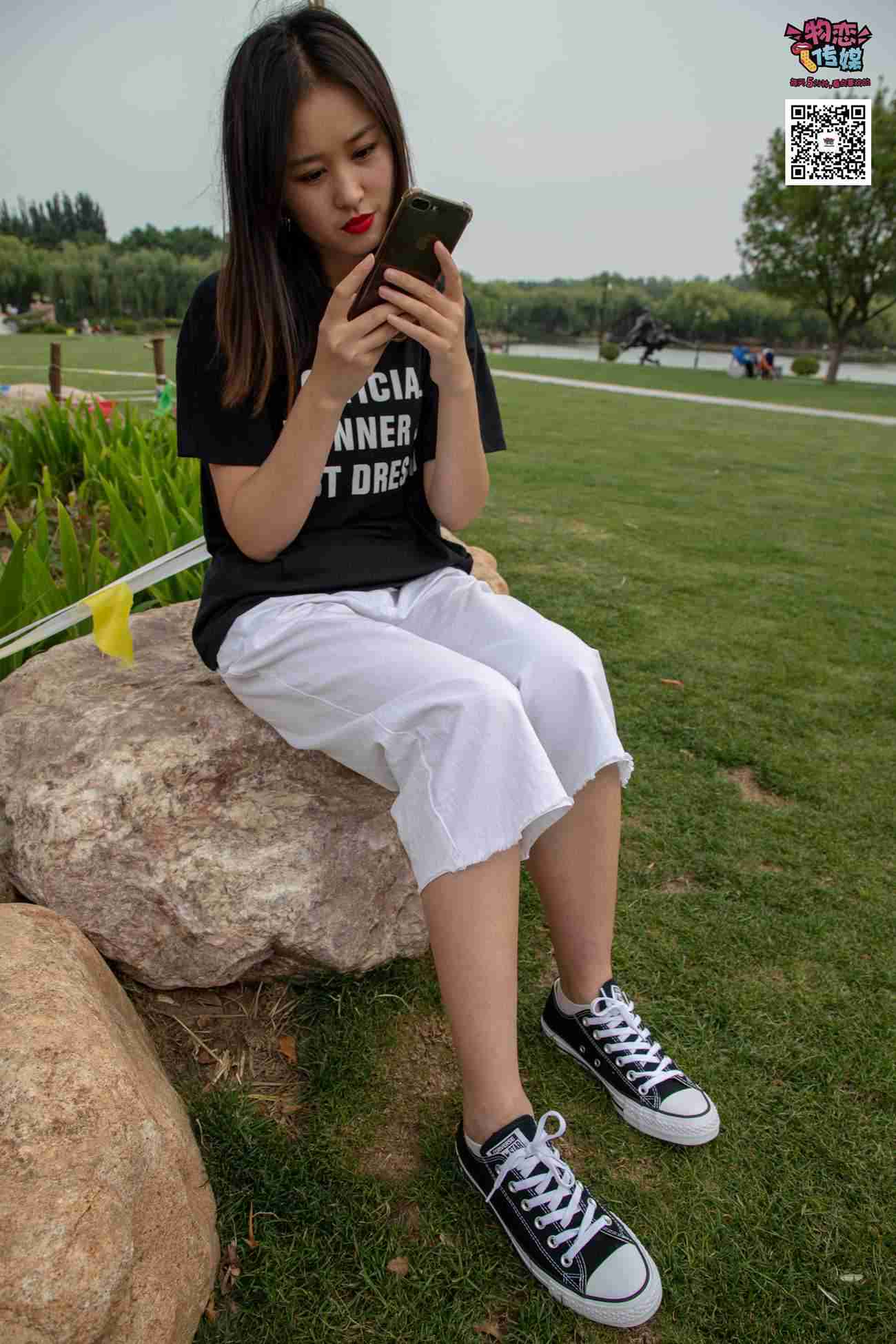 图片[144]-物恋传媒 No.021 夏日么么茶,清新棉袜配黑色帆布鞋 [223P] – 速更版-美库