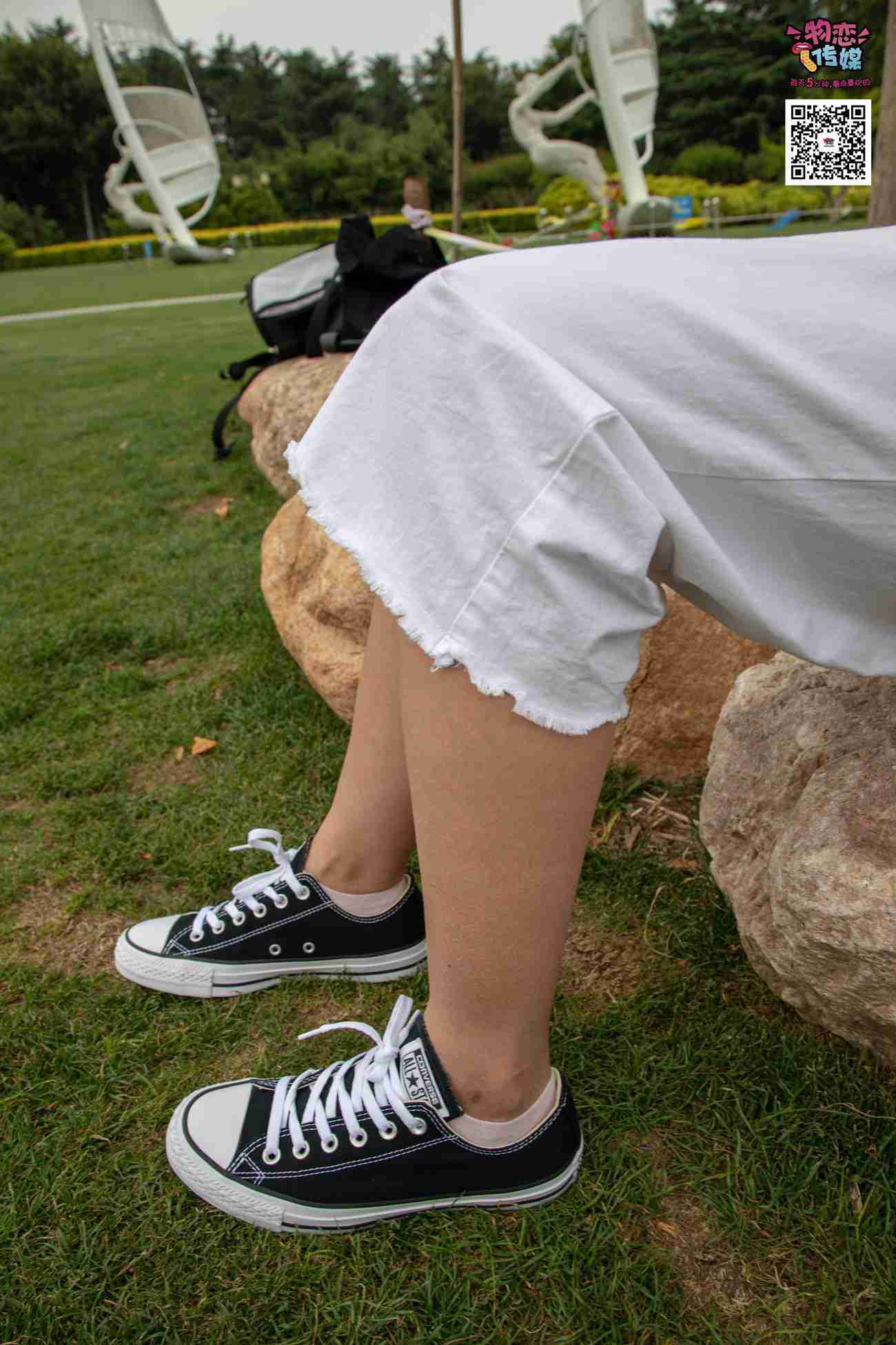 图片[148]-物恋传媒 No.021 夏日么么茶,清新棉袜配黑色帆布鞋 [223P] – 速更版-美库