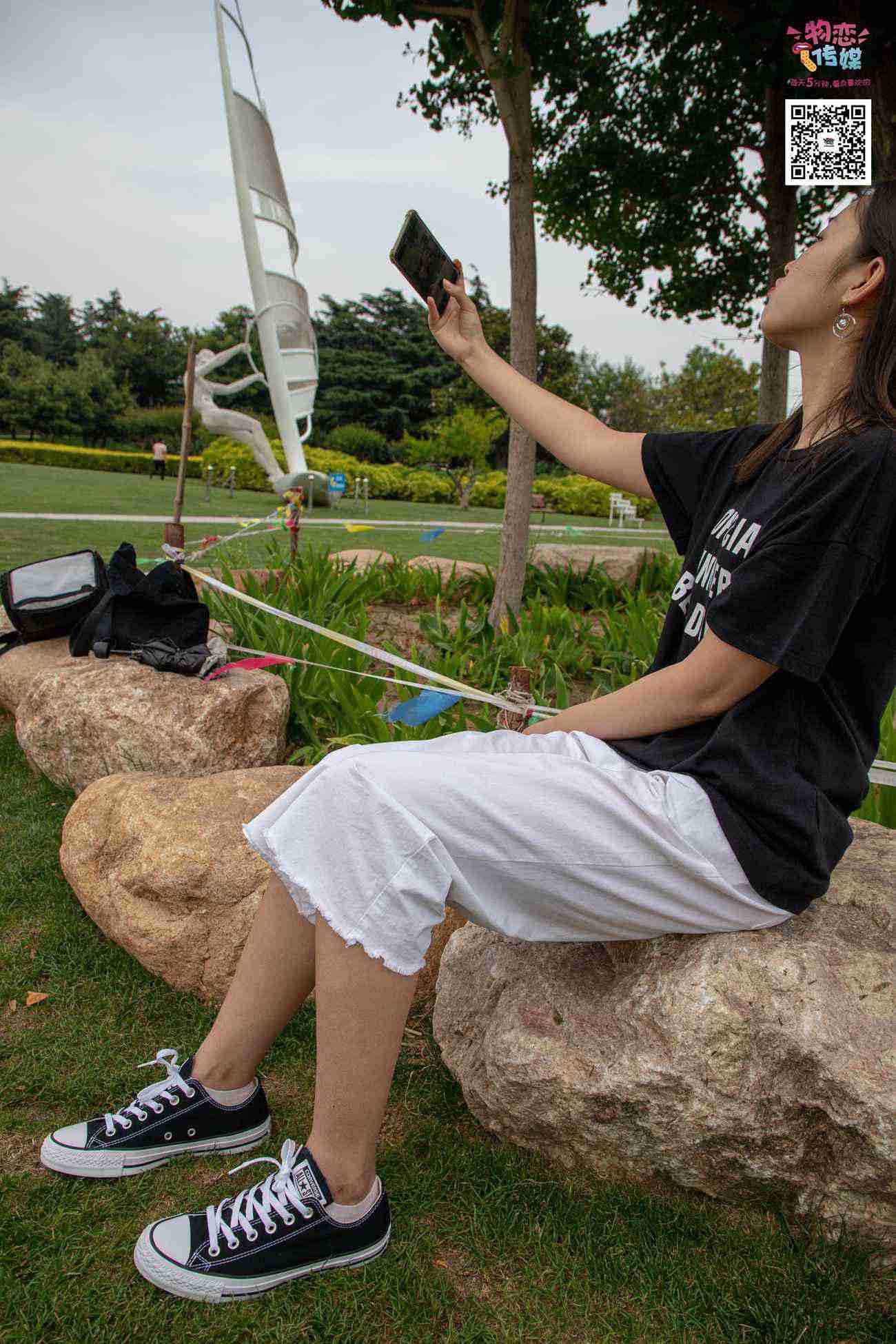 图片[152]-物恋传媒 No.021 夏日么么茶,清新棉袜配黑色帆布鞋 [223P] – 速更版-美库