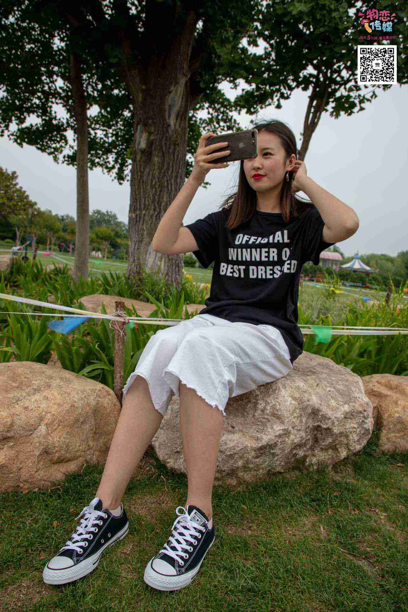 图片[154]-物恋传媒 No.021 夏日么么茶,清新棉袜配黑色帆布鞋 [223P] – 速更版-美库