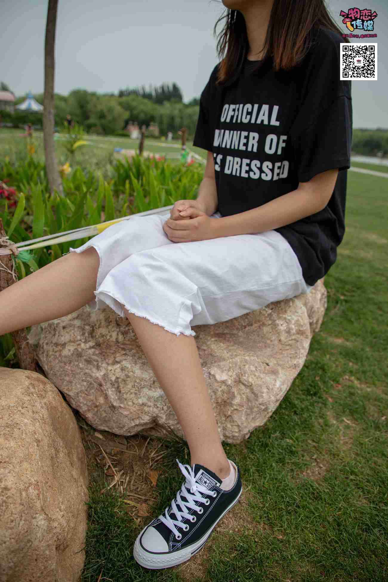 图片[160]-物恋传媒 No.021 夏日么么茶,清新棉袜配黑色帆布鞋 [223P] – 速更版-美库