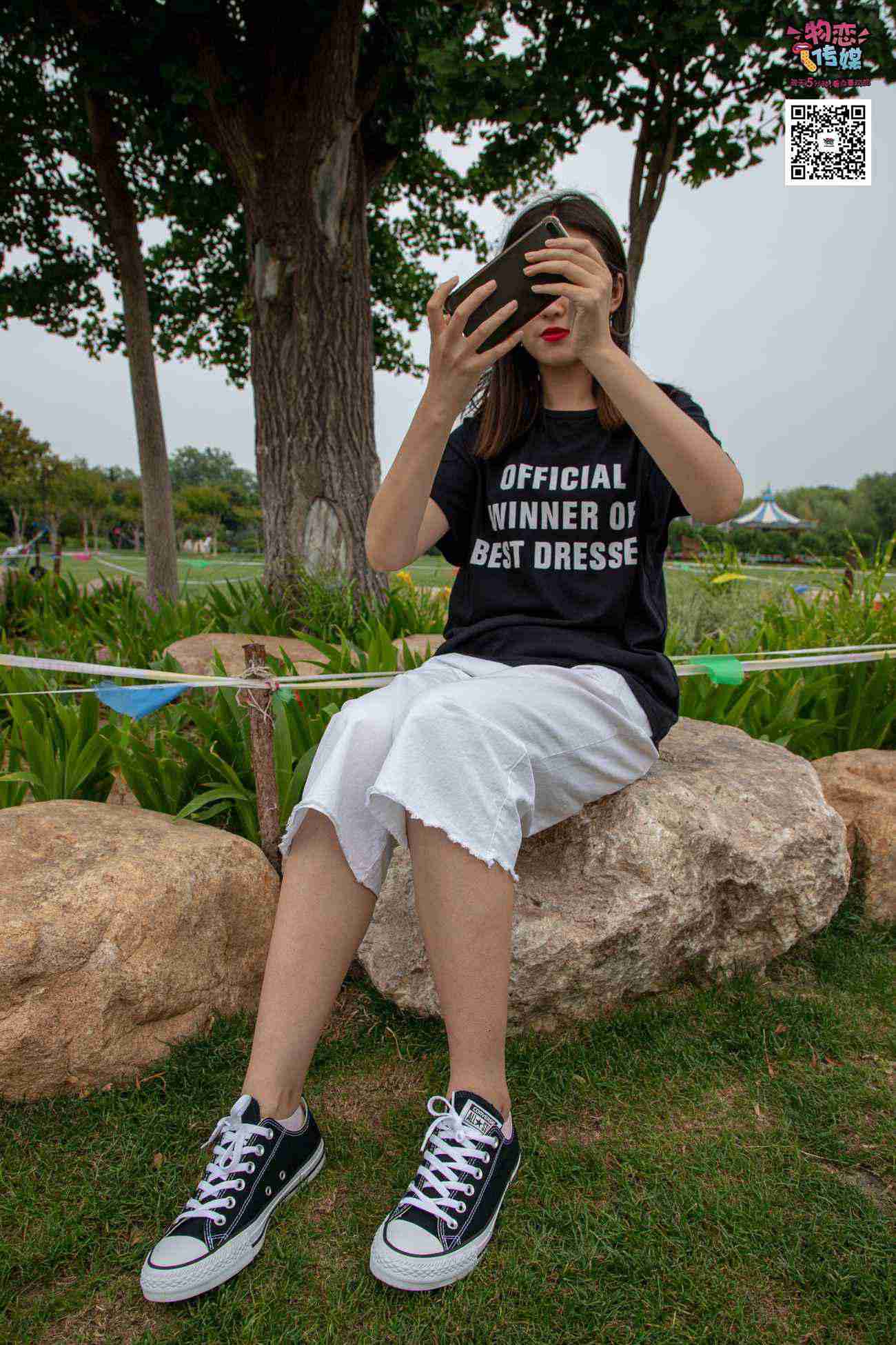 图片[159]-物恋传媒 No.021 夏日么么茶,清新棉袜配黑色帆布鞋 [223P] – 速更版-美库