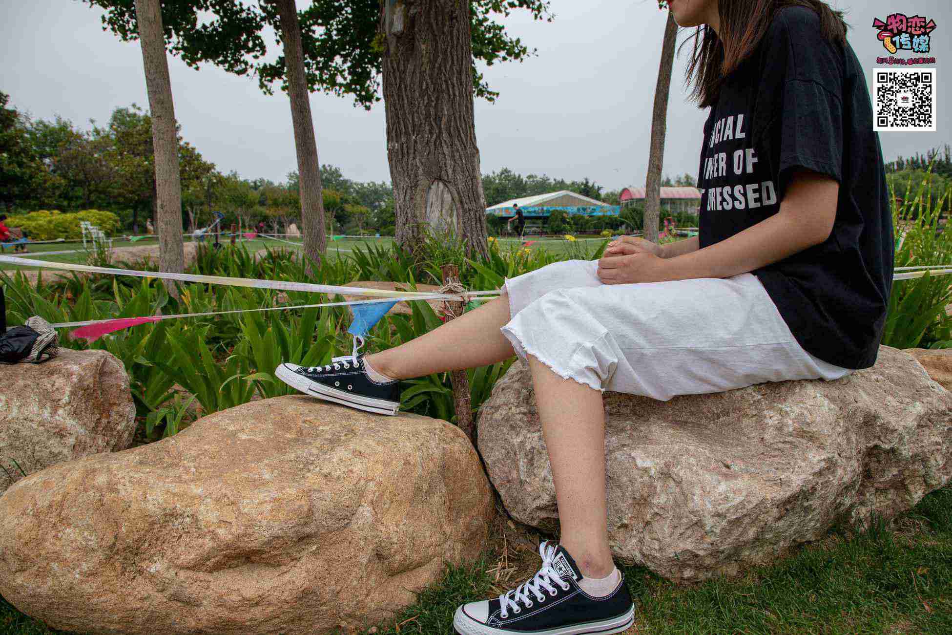 图片[161]-物恋传媒 No.021 夏日么么茶,清新棉袜配黑色帆布鞋 [223P] – 速更版-美库