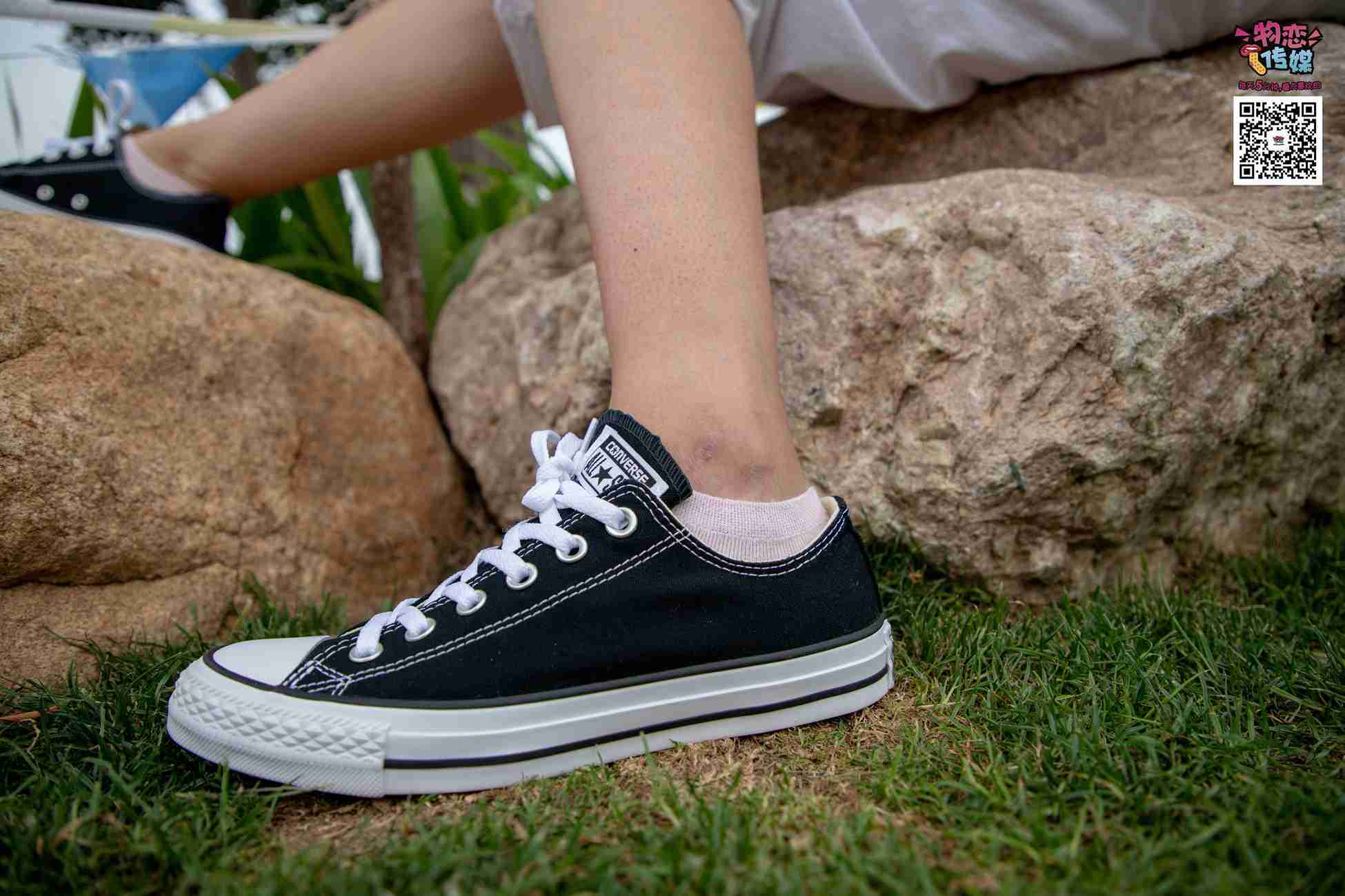 图片[163]-物恋传媒 No.021 夏日么么茶,清新棉袜配黑色帆布鞋 [223P] – 速更版-美库