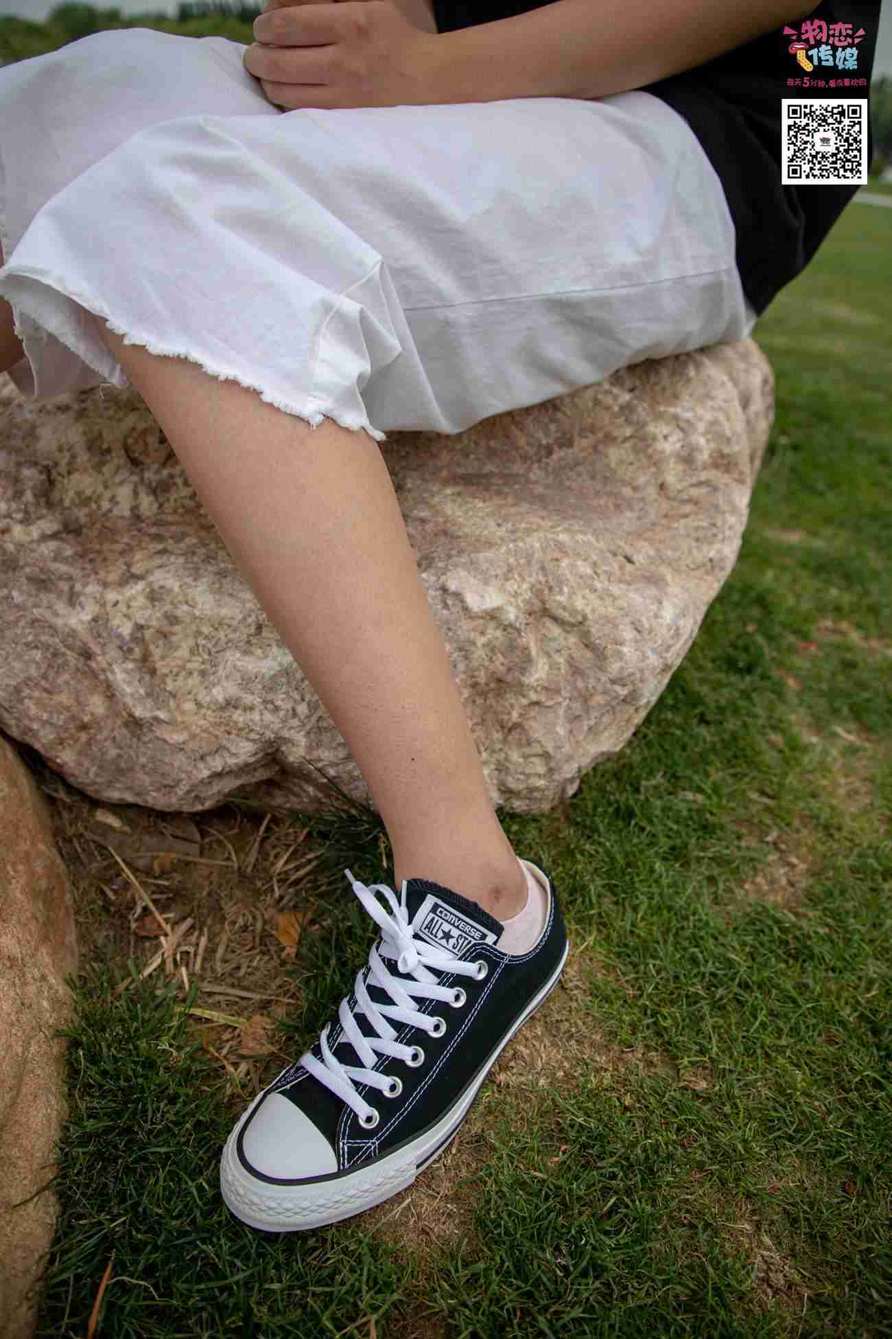 图片[165]-物恋传媒 No.021 夏日么么茶,清新棉袜配黑色帆布鞋 [223P] – 速更版-美库