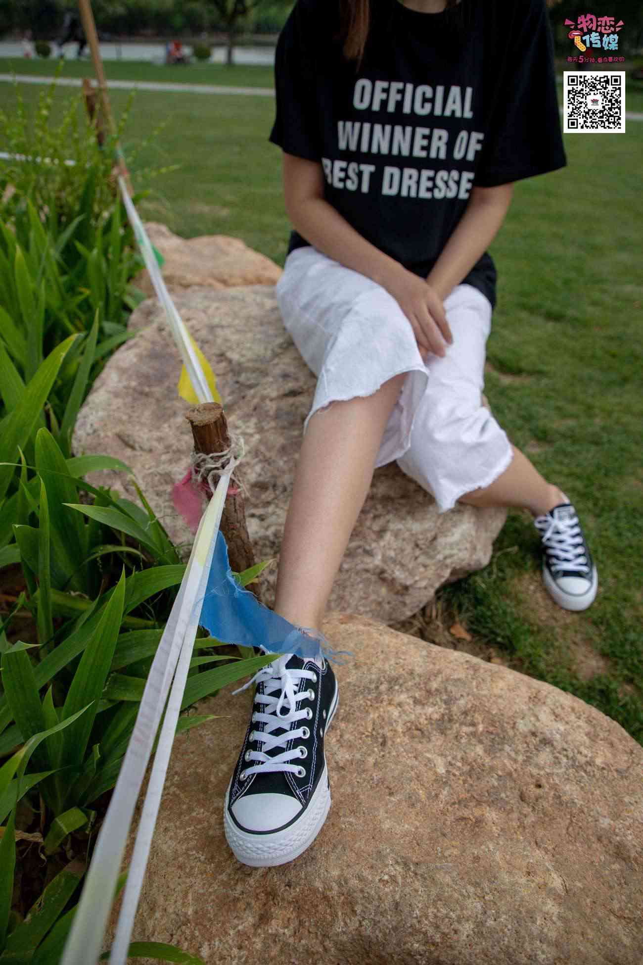 图片[167]-物恋传媒 No.021 夏日么么茶,清新棉袜配黑色帆布鞋 [223P] – 速更版-美库
