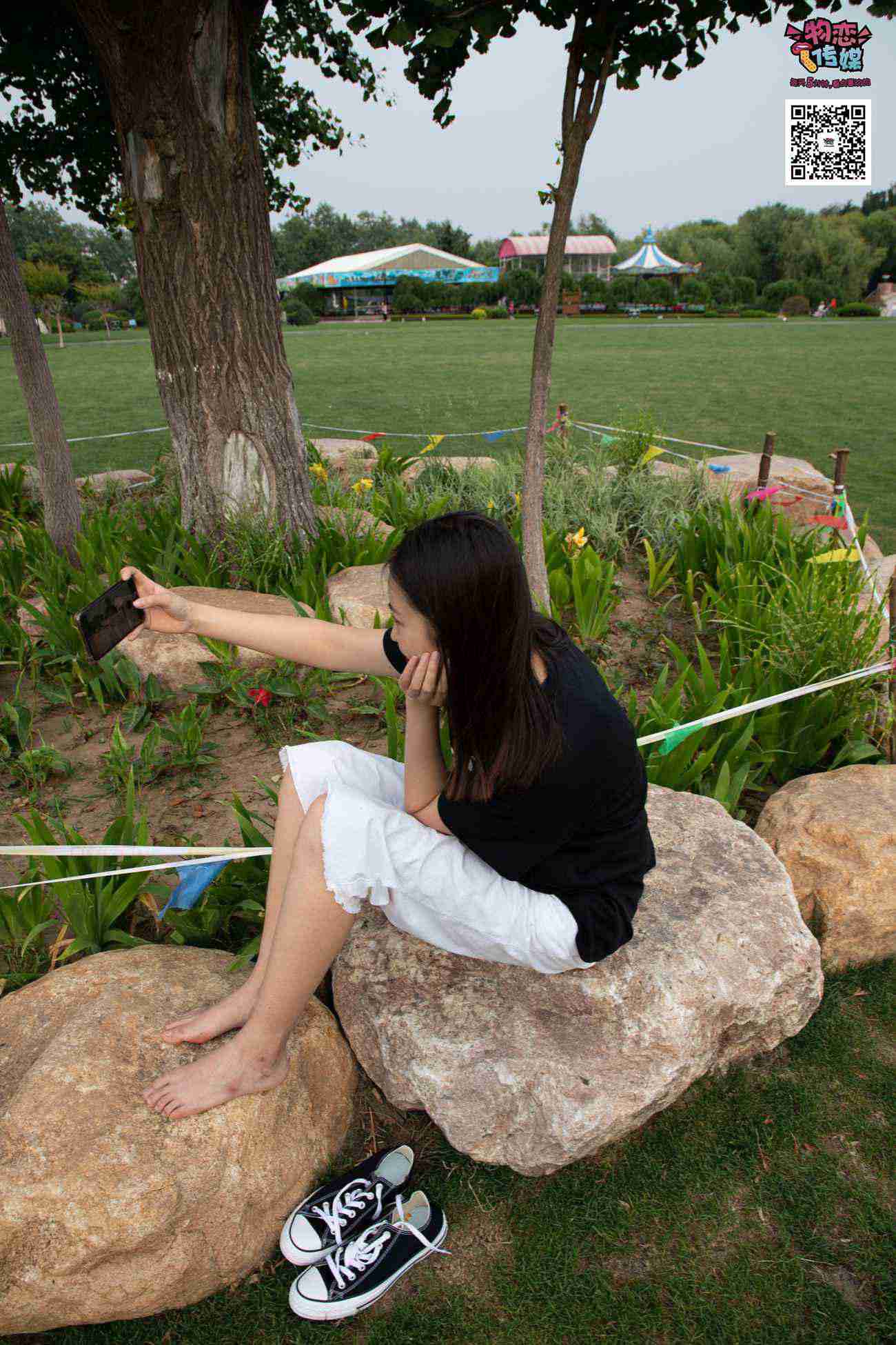 图片[219]-物恋传媒 No.021 夏日么么茶,清新棉袜配黑色帆布鞋 [223P] – 速更版-美库