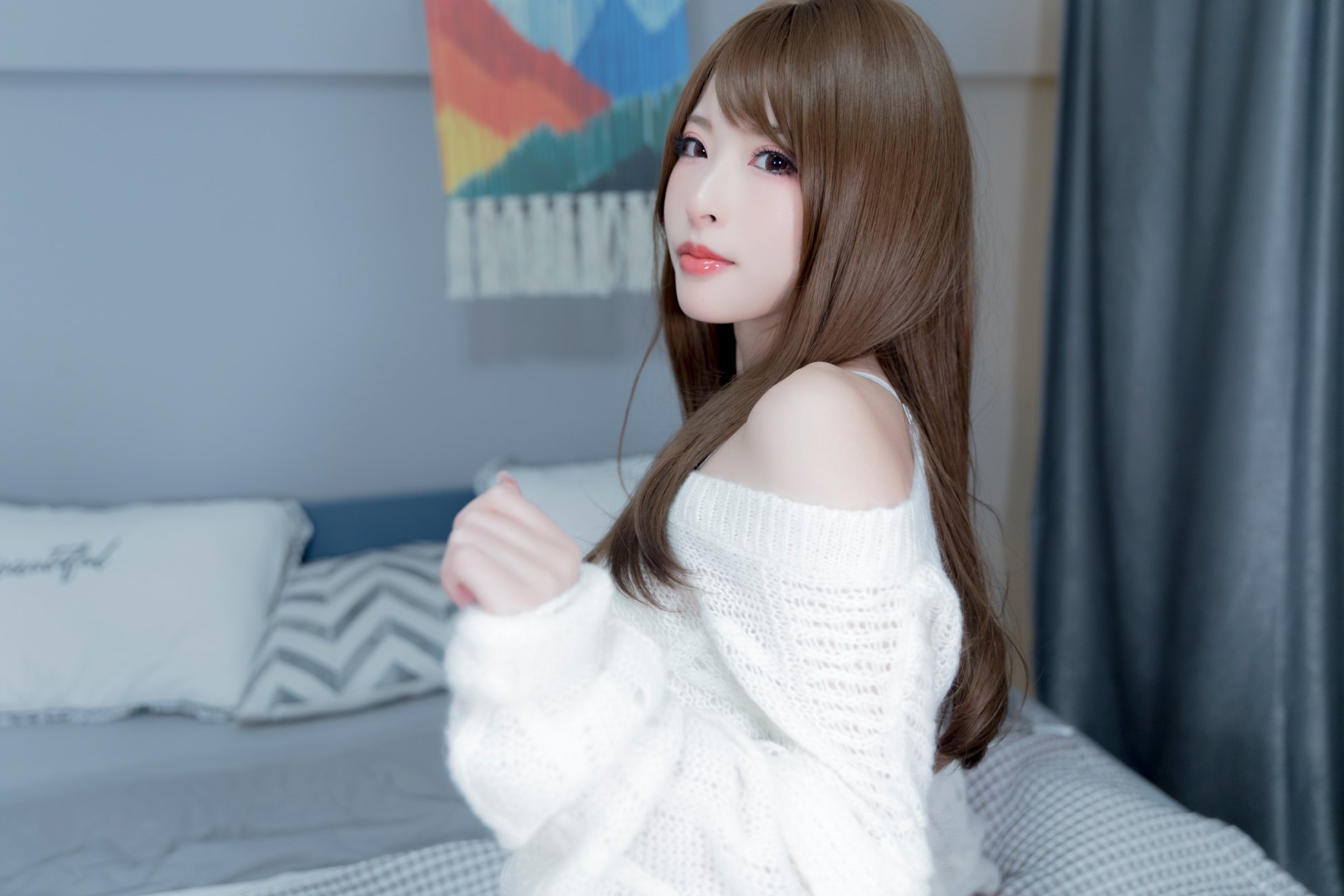 图片[18]-清水由乃 – 黑丝毛衣[42P] – 速更版-美库