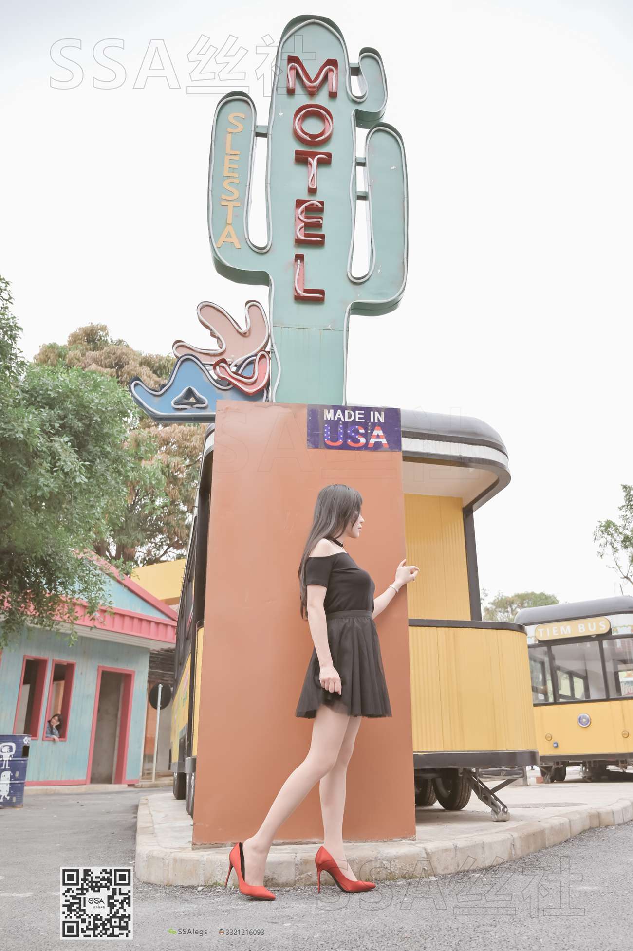 图片[10]-[SSA丝社]超清写真 NO.097 雪梨 腿模雪梨街拍红色高跟鞋肉丝[120P] – 速更版-美库