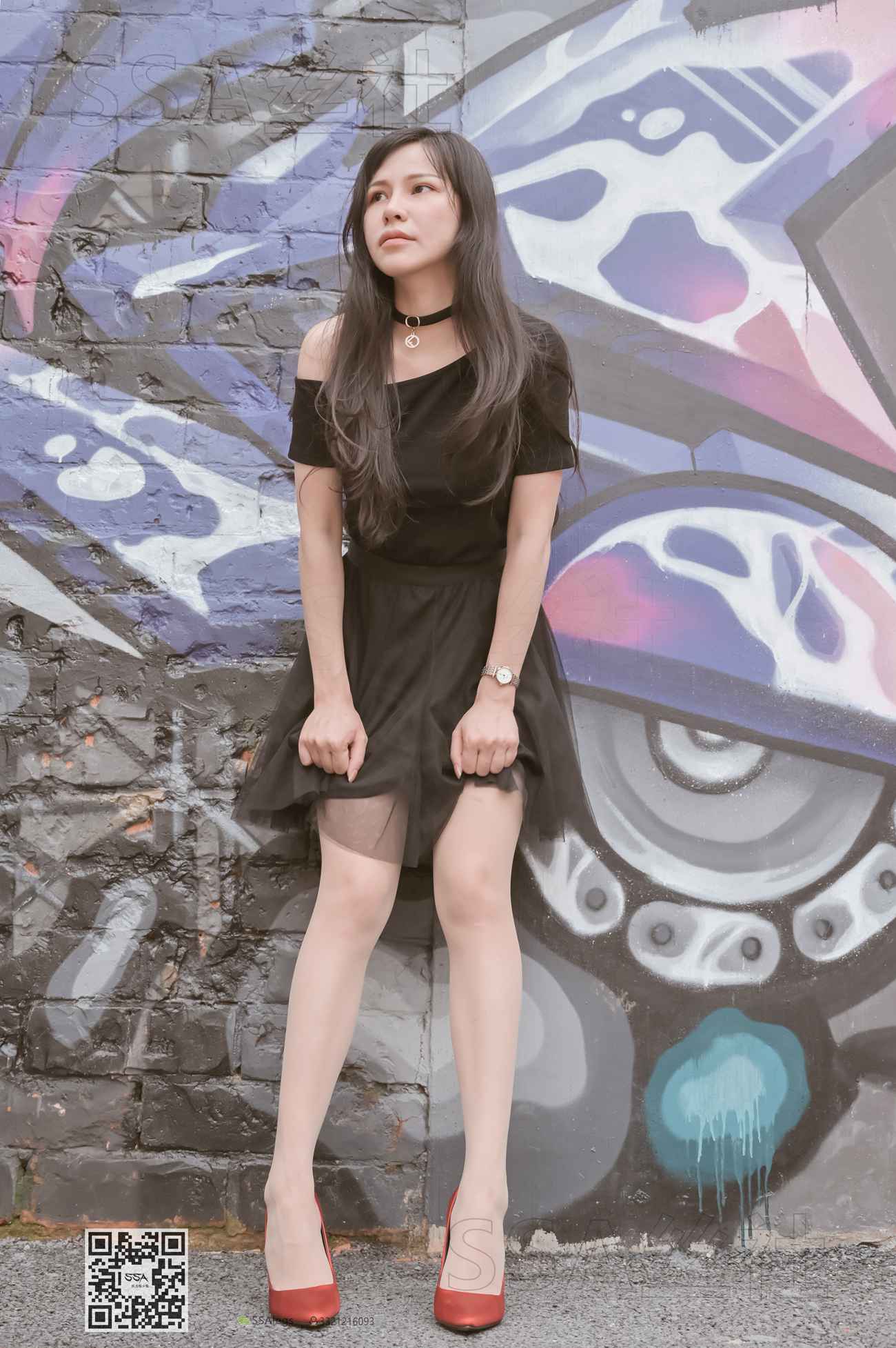 图片[55]-[SSA丝社]超清写真 NO.097 雪梨 腿模雪梨街拍红色高跟鞋肉丝[120P] – 速更版-美库