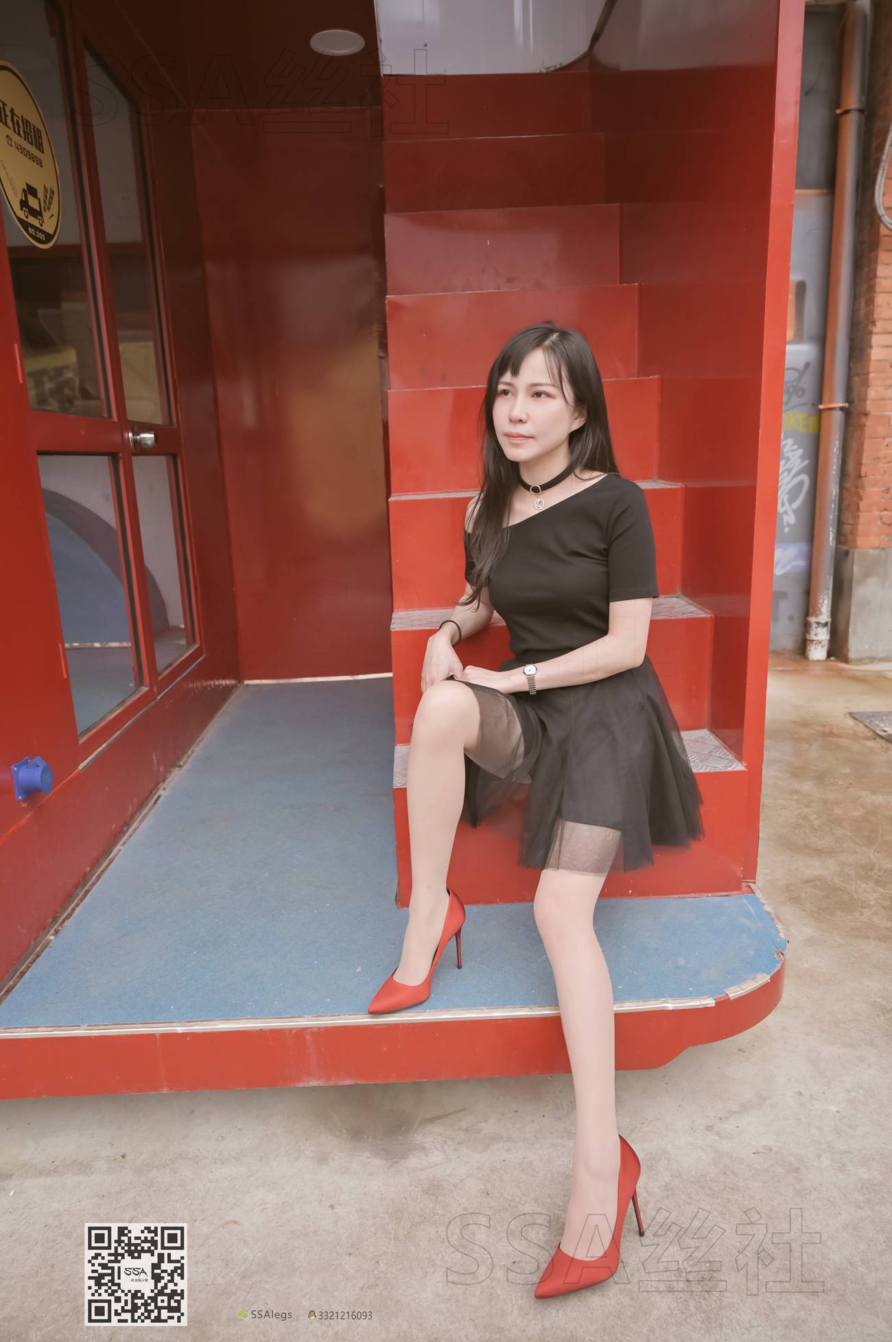 图片[109]-[SSA丝社]超清写真 NO.097 雪梨 腿模雪梨街拍红色高跟鞋肉丝[120P] – 速更版-美库