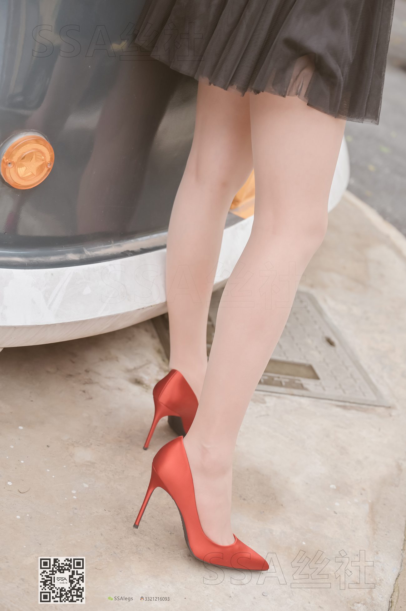 图片[110]-[SSA丝社]超清写真 NO.097 雪梨 腿模雪梨街拍红色高跟鞋肉丝[120P] – 速更版-美库