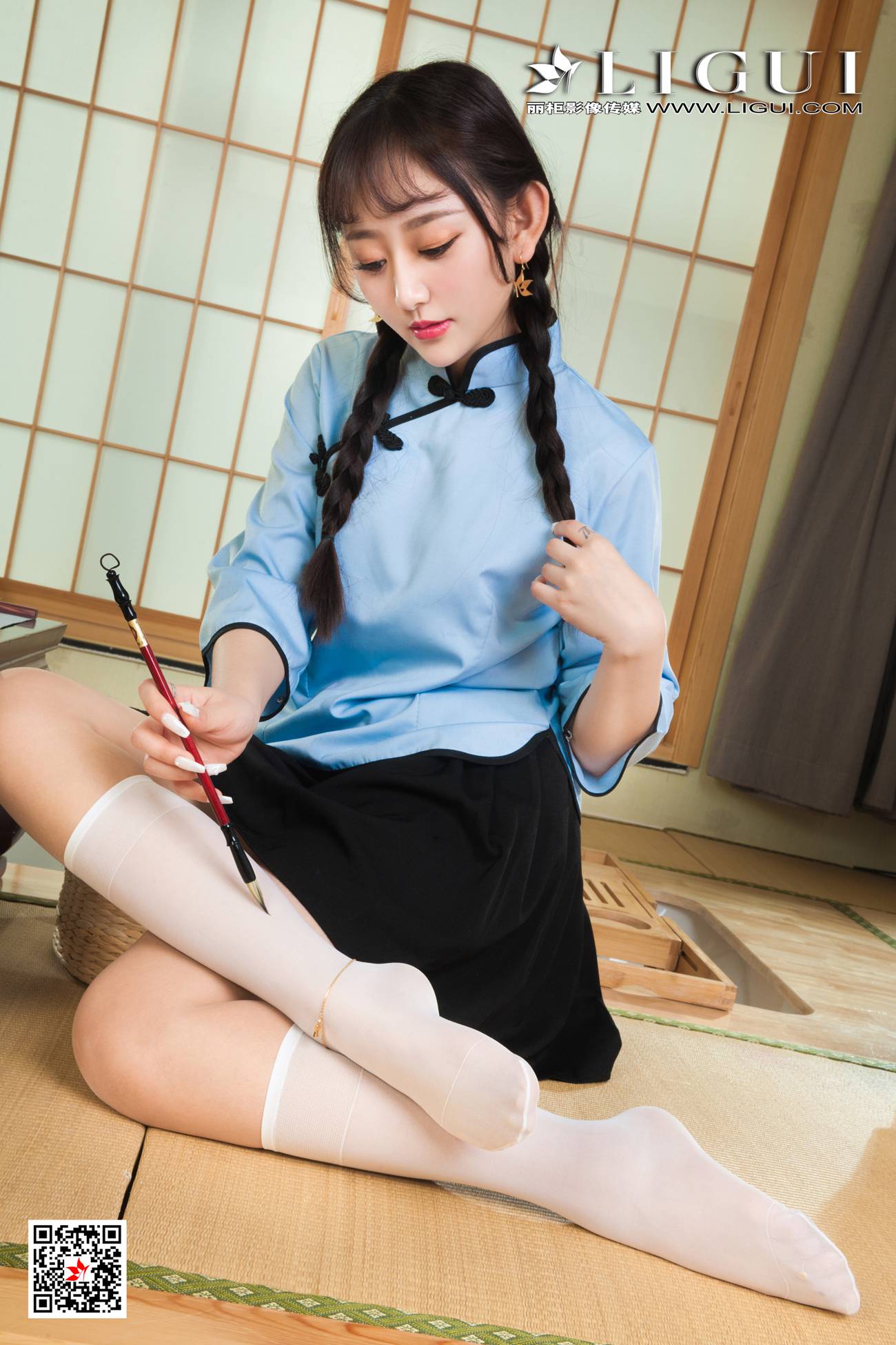 图片[64]-[Ligui丽柜]2021.08.02 《丝情袜意》小熊 [82+1P] – 速更版-美库