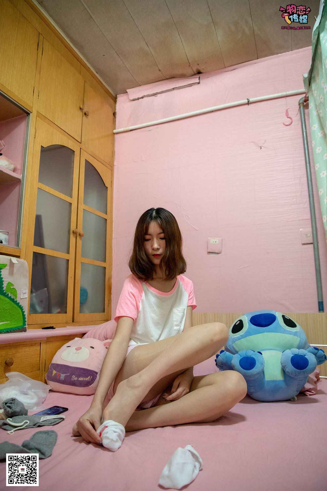 图片[100]-物恋传媒 NO.028 送你我的心,探秘猫耳闺房,纯棉睡衣搭配肉丝和爱心棉袜 [281P] – 速更版-美库