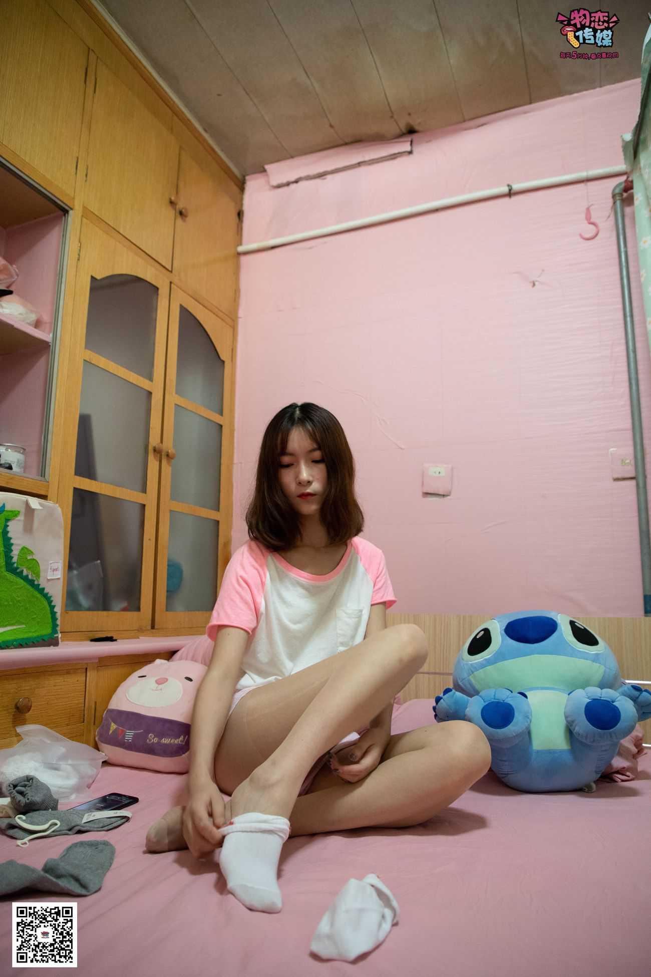 图片[106]-物恋传媒 NO.028 送你我的心,探秘猫耳闺房,纯棉睡衣搭配肉丝和爱心棉袜 [281P] – 速更版-美库