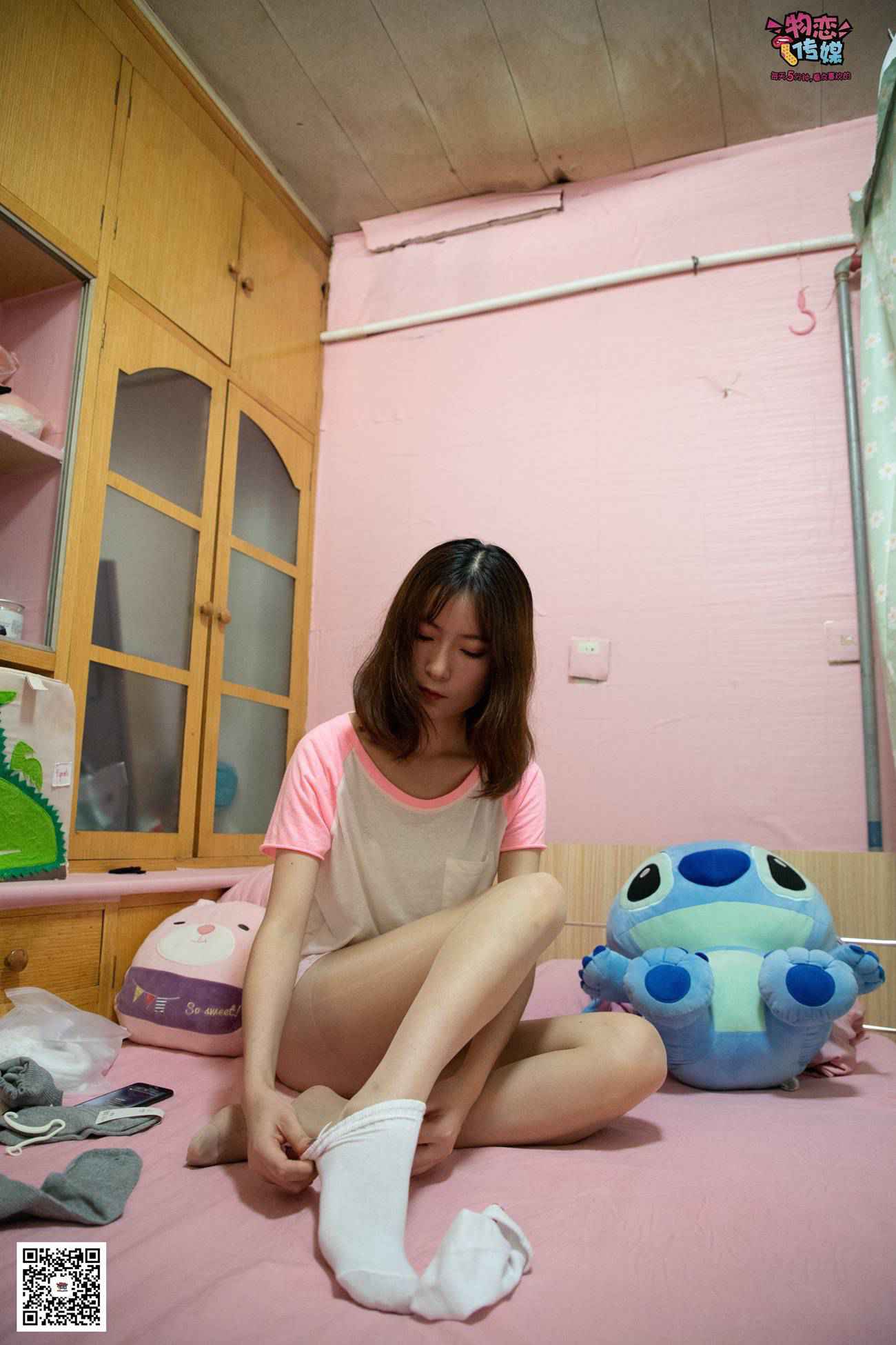 图片[109]-物恋传媒 NO.028 送你我的心,探秘猫耳闺房,纯棉睡衣搭配肉丝和爱心棉袜 [281P] – 速更版-美库