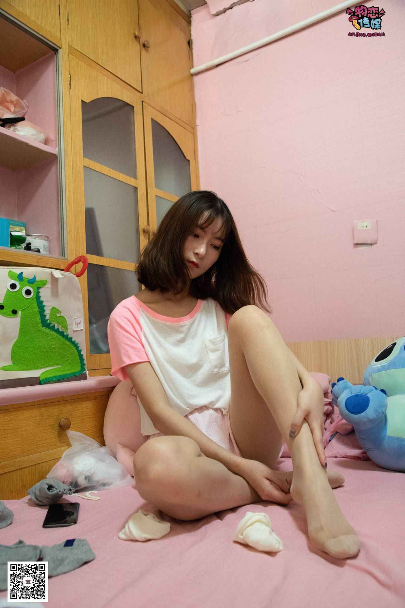 图片[270]-物恋传媒 NO.028 送你我的心,探秘猫耳闺房,纯棉睡衣搭配肉丝和爱心棉袜 [281P] – 速更版-美库