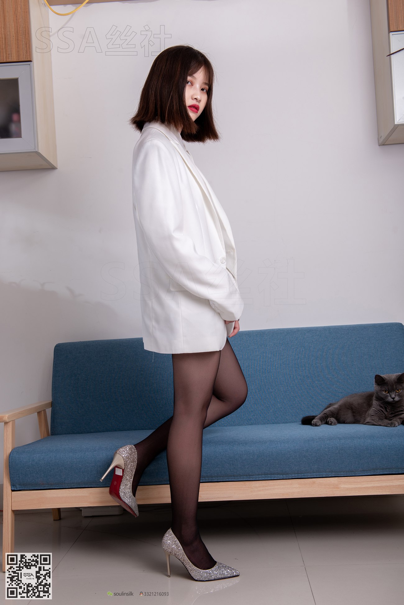 图片[16]-[SSA丝社]超清写真 NO.119 穗子 腿模穗子白色西装（黑色星期五）[149P] – 速更版-美库