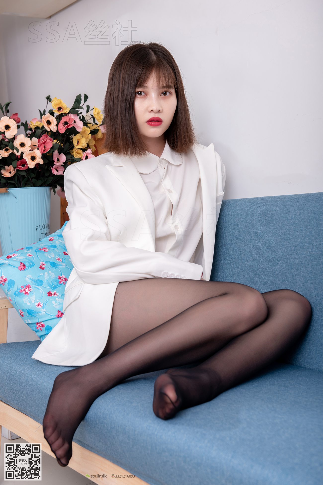 图片[108]-[SSA丝社]超清写真 NO.119 穗子 腿模穗子白色西装（黑色星期五）[149P] – 速更版-美库