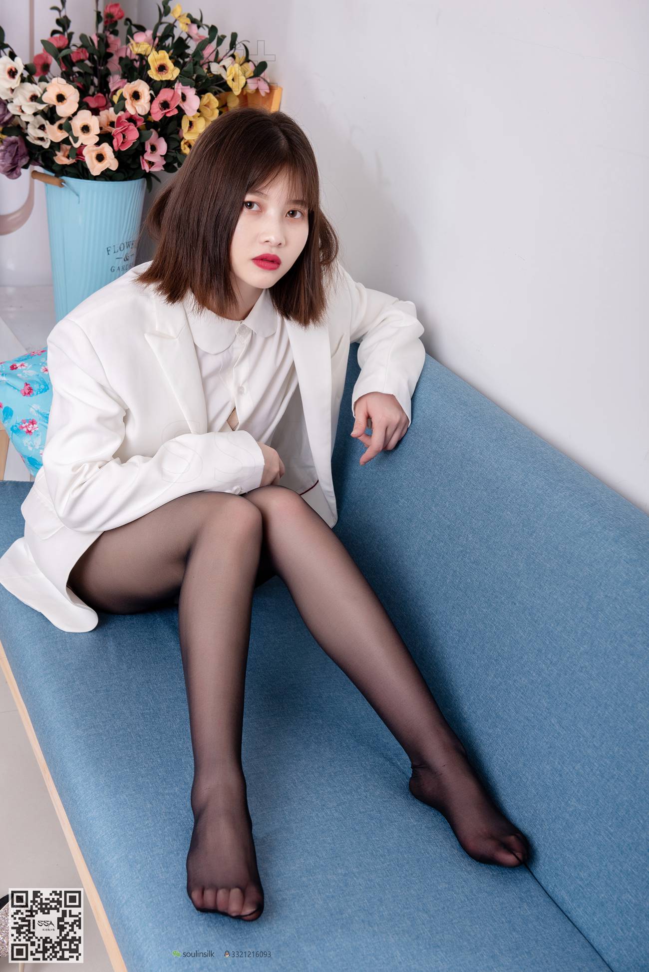 图片[110]-[SSA丝社]超清写真 NO.119 穗子 腿模穗子白色西装（黑色星期五）[149P] – 速更版-美库