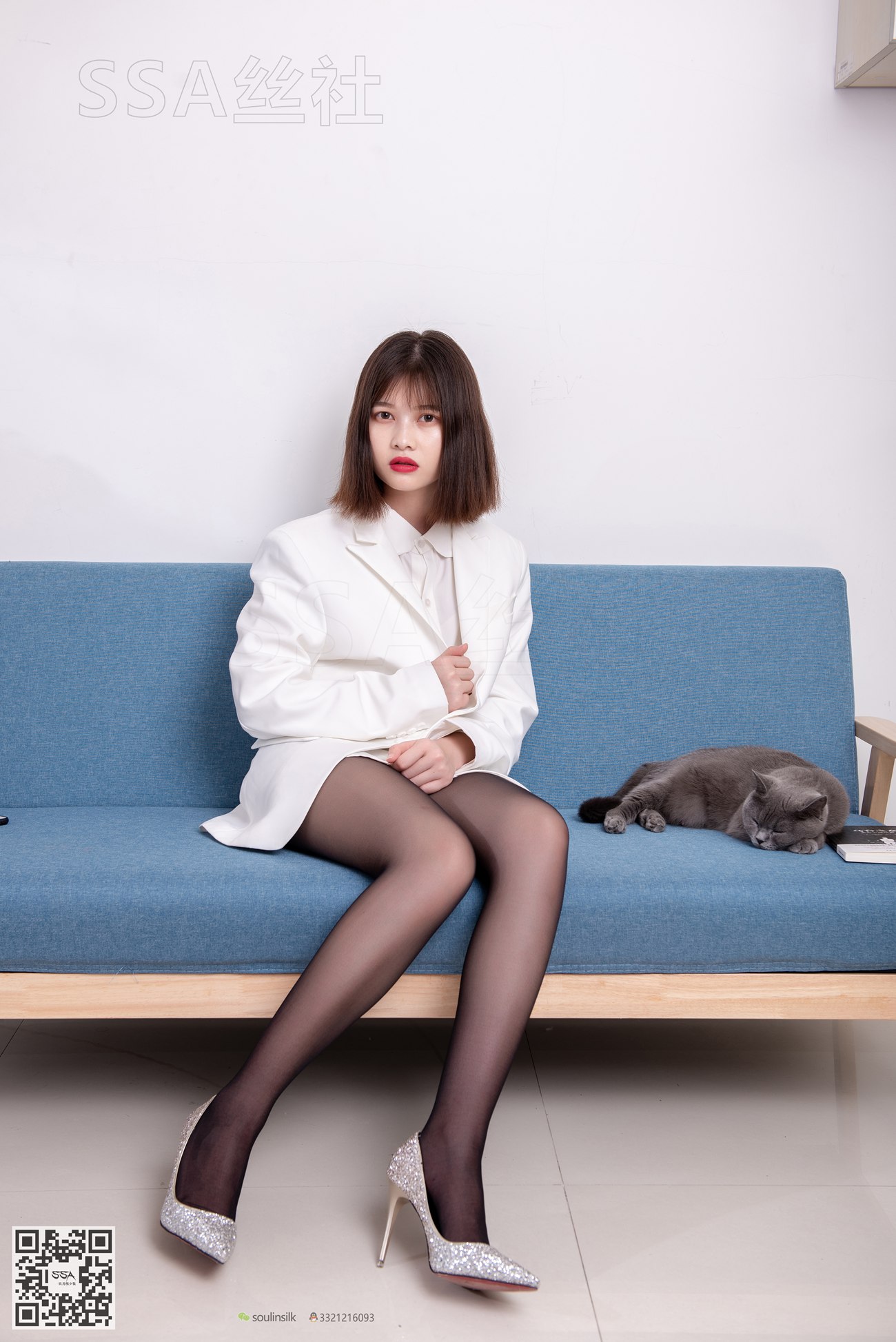 图片[139]-[SSA丝社]超清写真 NO.119 穗子 腿模穗子白色西装（黑色星期五）[149P] – 速更版-美库