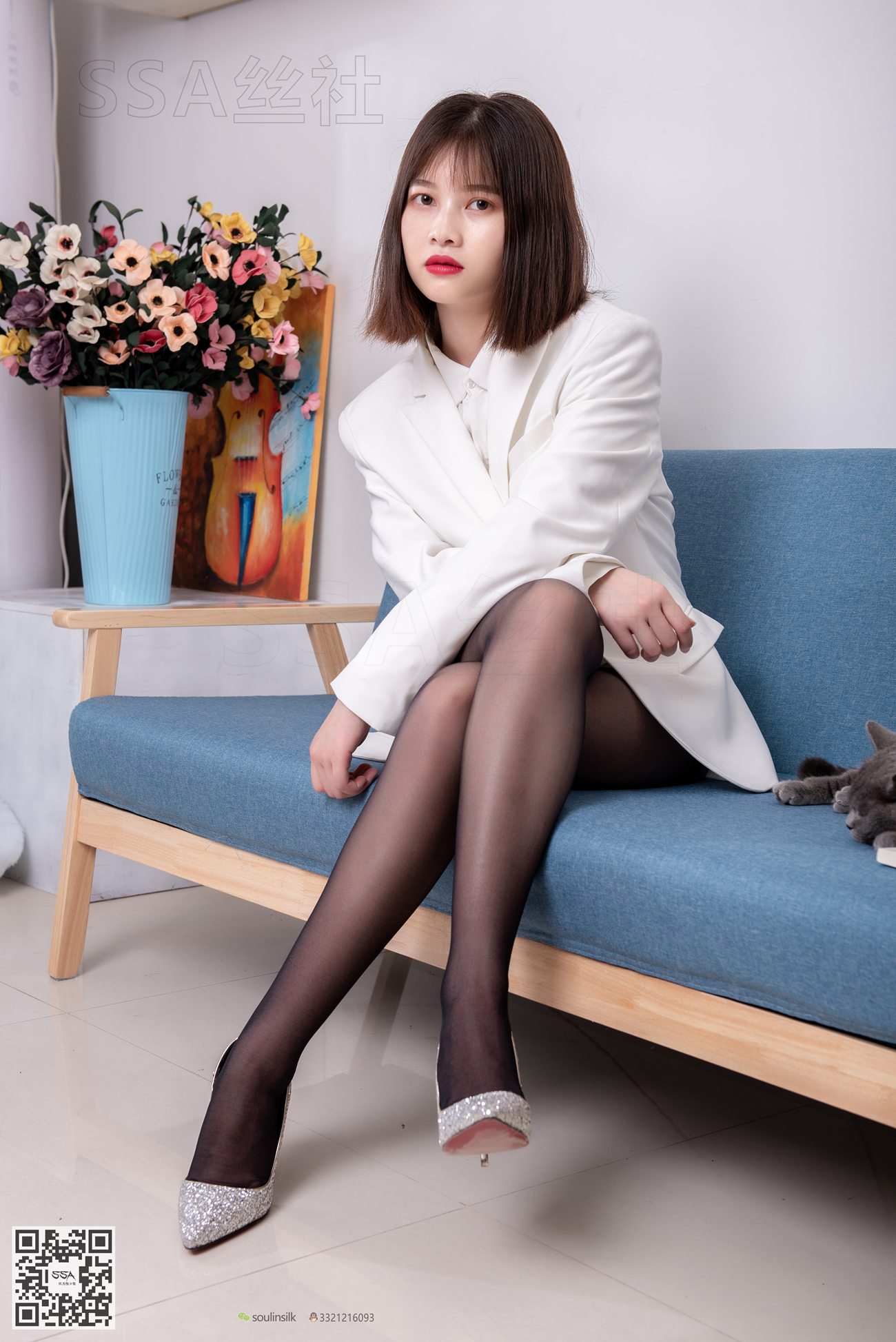 图片[145]-[SSA丝社]超清写真 NO.119 穗子 腿模穗子白色西装（黑色星期五）[149P] – 速更版-美库