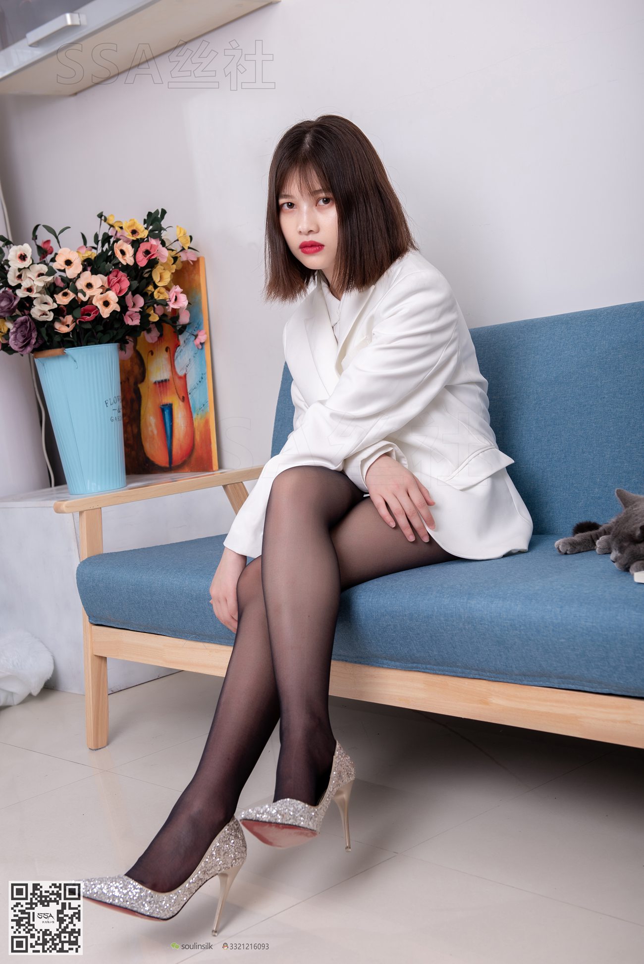 图片[148]-[SSA丝社]超清写真 NO.119 穗子 腿模穗子白色西装（黑色星期五）[149P] – 速更版-美库