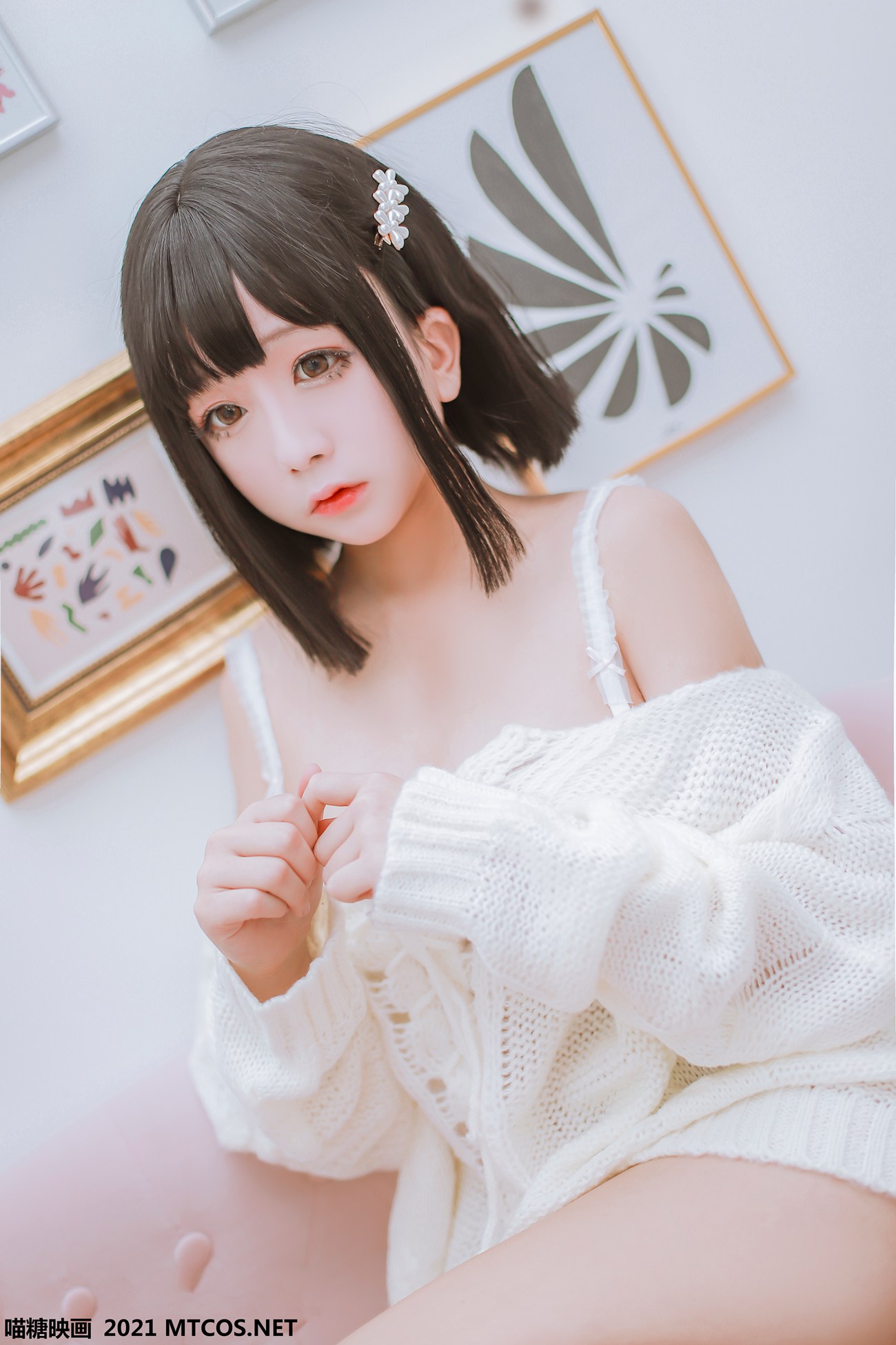 图片[10]-[喵糖映画]VOL.457 妹妹的白色毛衣[20P] – 速更版-美库