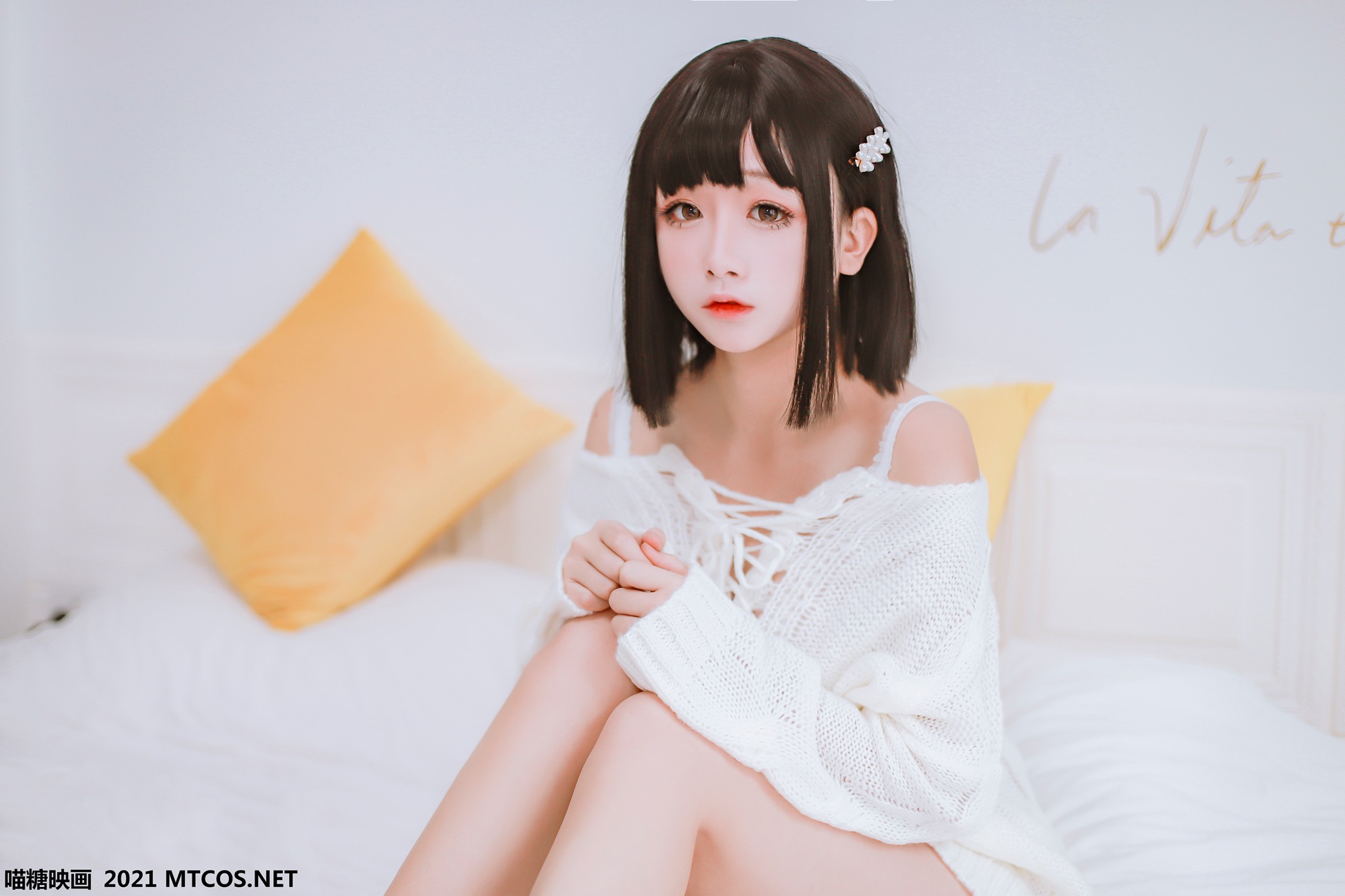 图片[16]-[喵糖映画]VOL.457 妹妹的白色毛衣[20P] – 速更版-美库