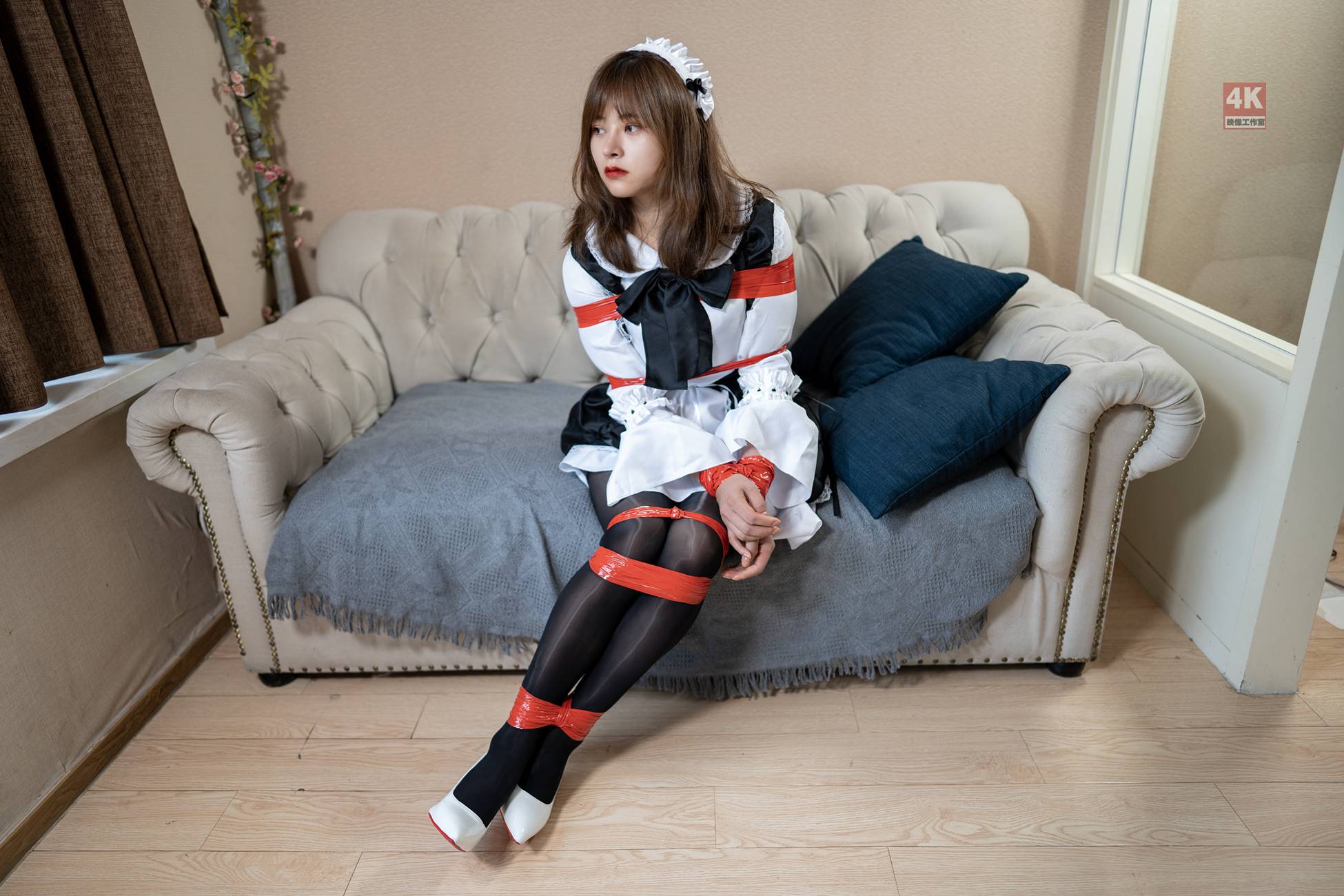 图片[12]-[Ligui丽柜]2021.08.08 《女仆与红胶带》奈奈[71+1P] – 速更版-美库