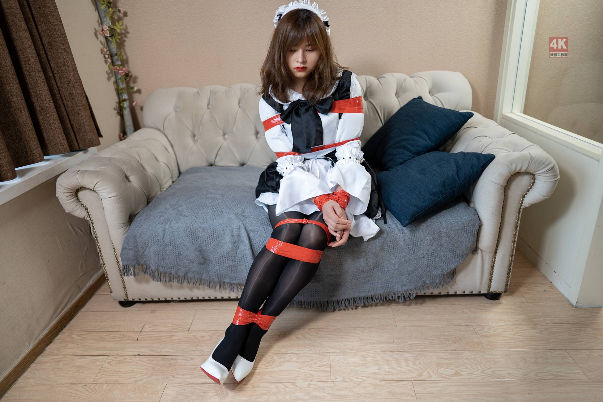 图片[14]-[Ligui丽柜]2021.08.08 《女仆与红胶带》奈奈[71+1P] – 速更版-美库