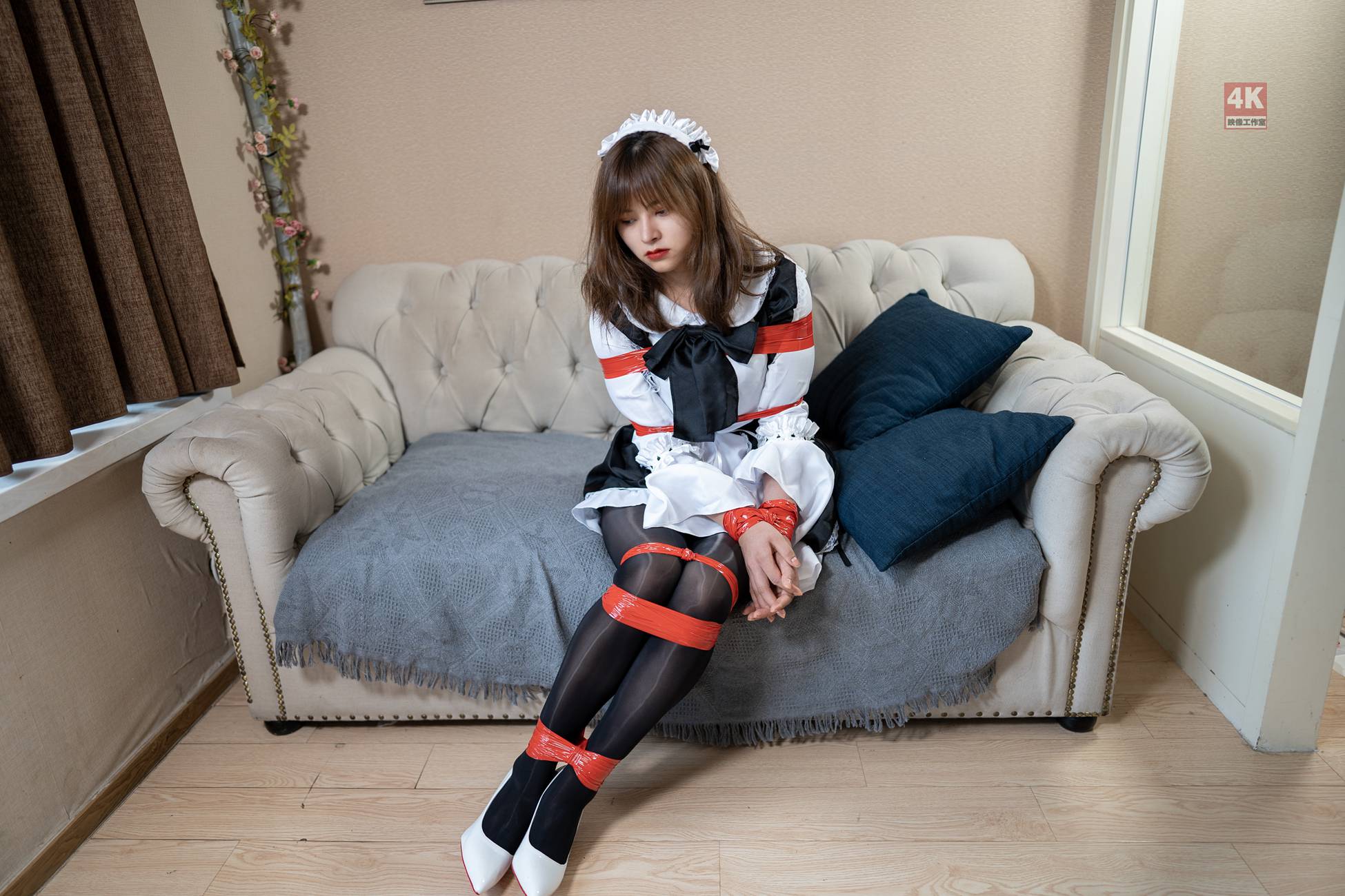 图片[23]-[Ligui丽柜]2021.08.08 《女仆与红胶带》奈奈[71+1P] – 速更版-美库