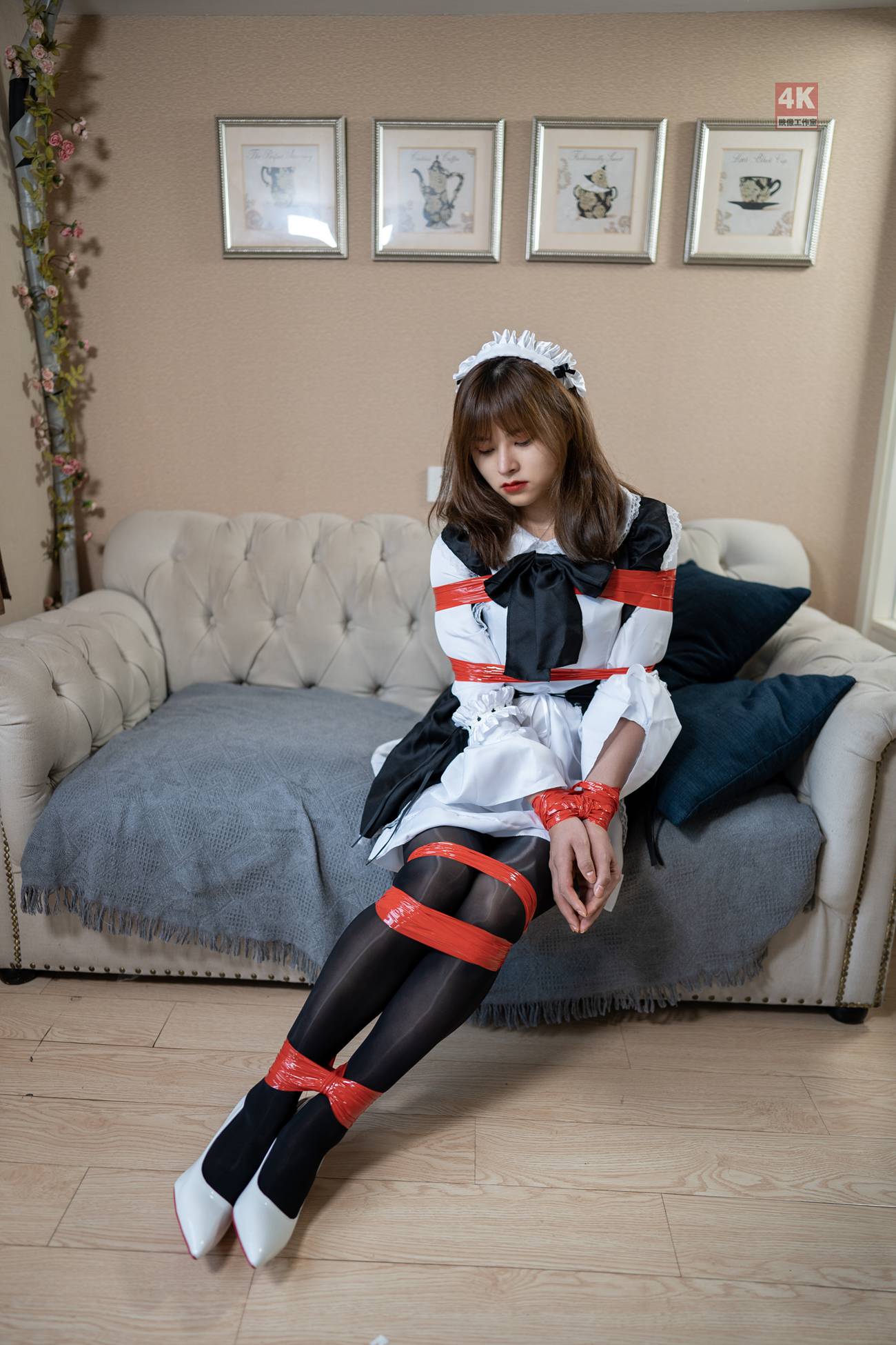 图片[53]-[Ligui丽柜]2021.08.08 《女仆与红胶带》奈奈[71+1P] – 速更版-美库