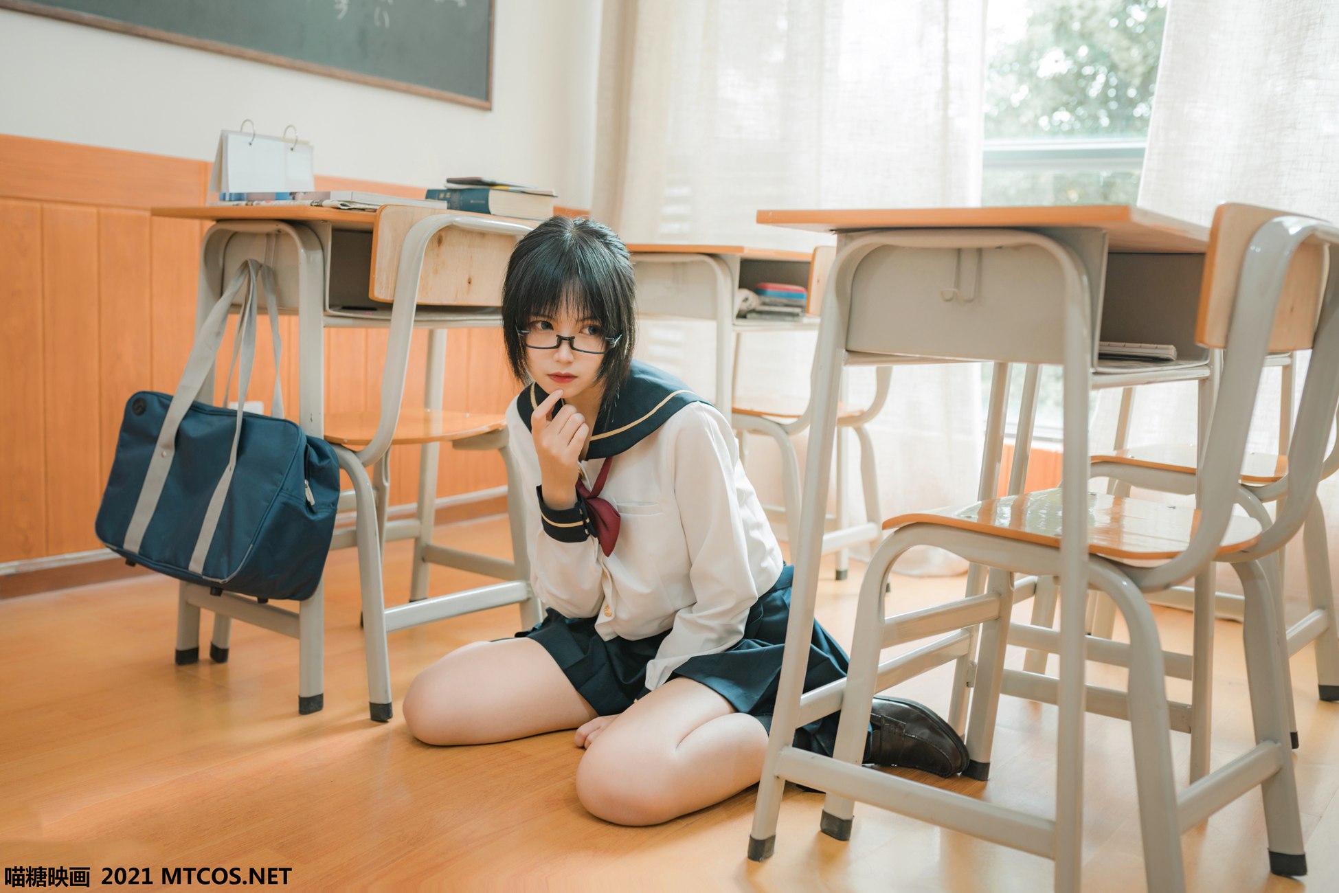 图片[11]-[喵糖映画]VOL.459 慵懒的JK[29P] – 速更版-美库