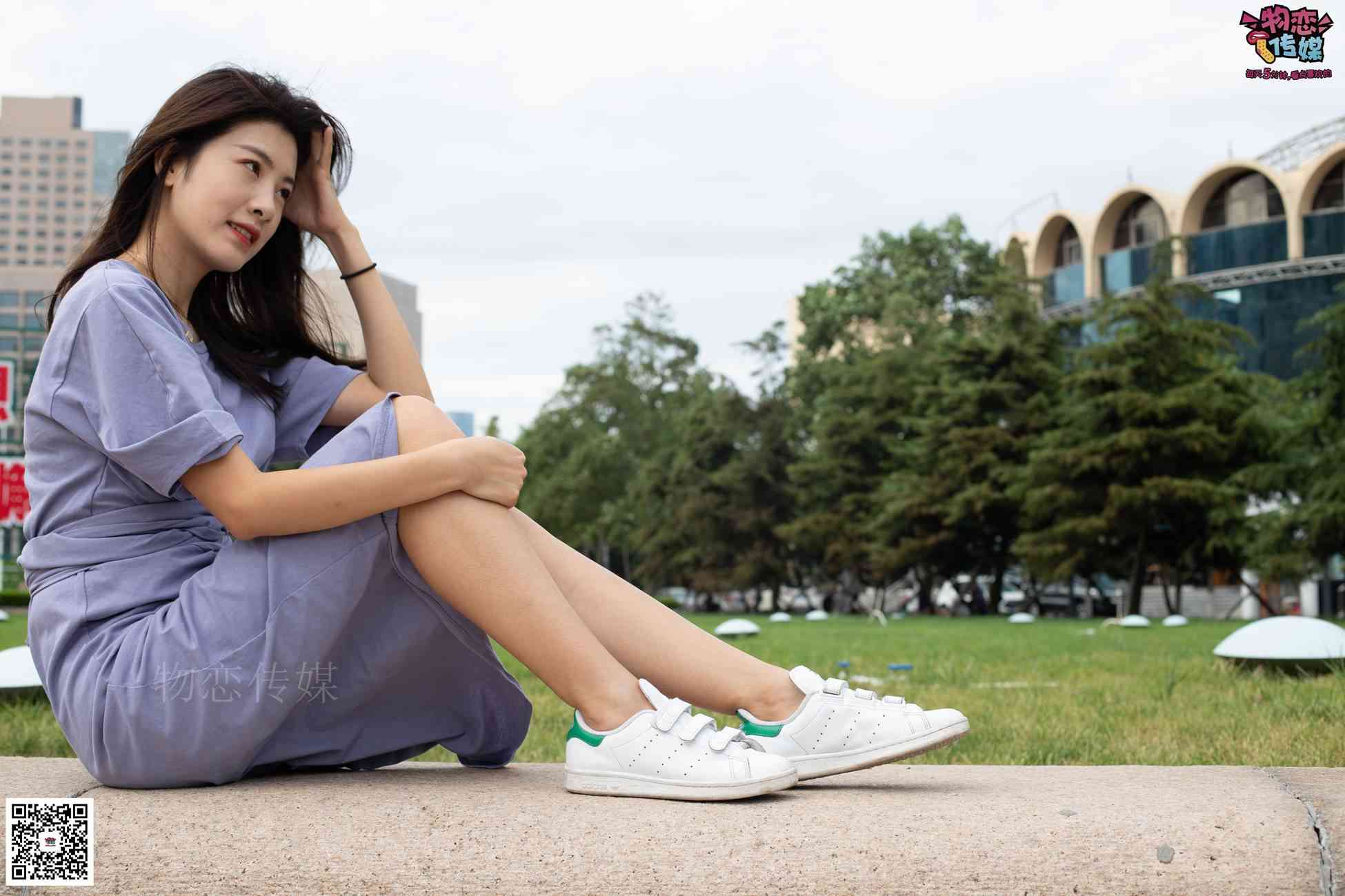 图片[101]-物恋传媒 No.043 湛蓝连衣裙搭配板鞋船袜,知性混搭自然美,耐克板鞋搭配白色船袜 [187P] – 速更版-美库