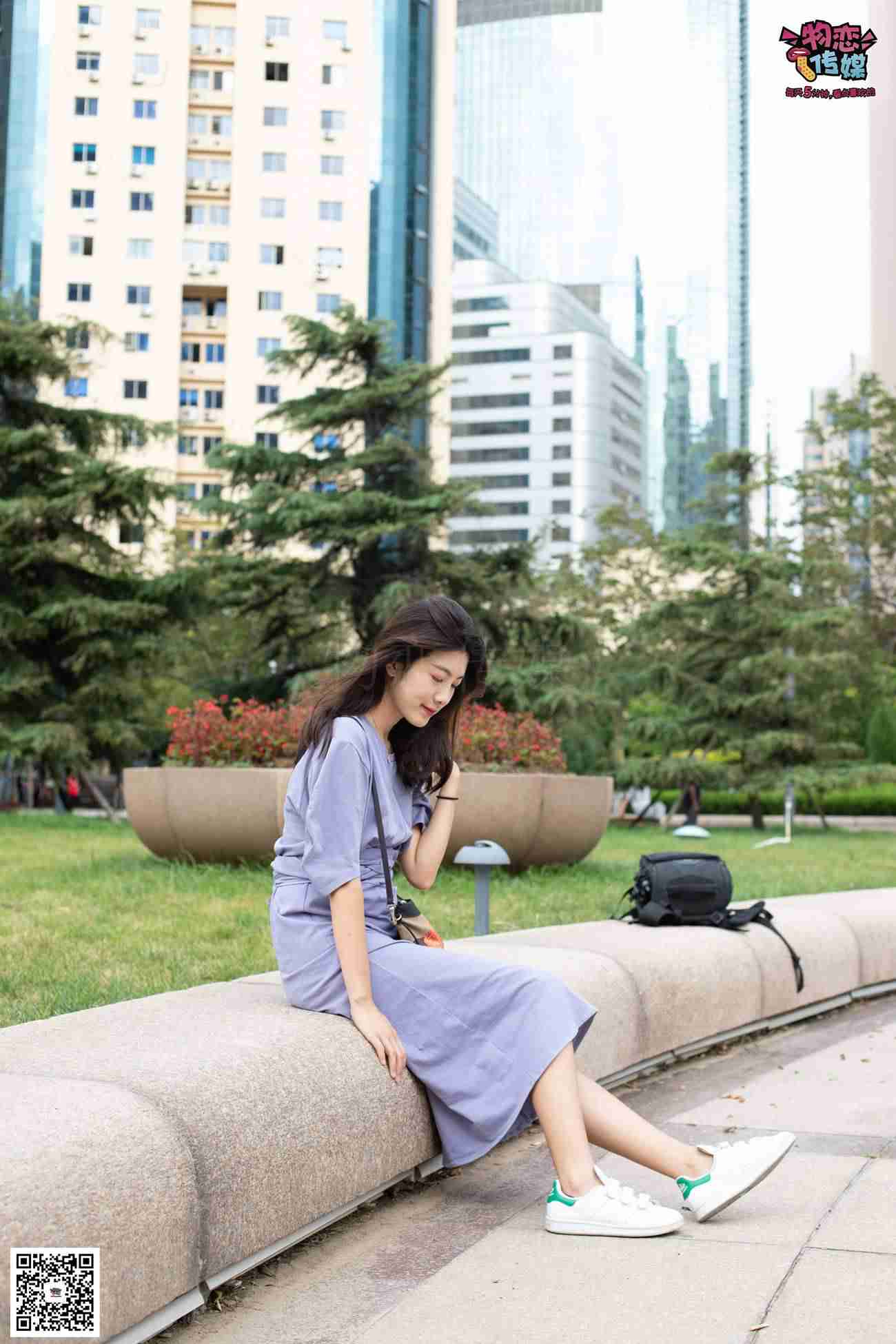 图片[160]-物恋传媒 No.043 湛蓝连衣裙搭配板鞋船袜,知性混搭自然美,耐克板鞋搭配白色船袜 [187P] – 速更版-美库