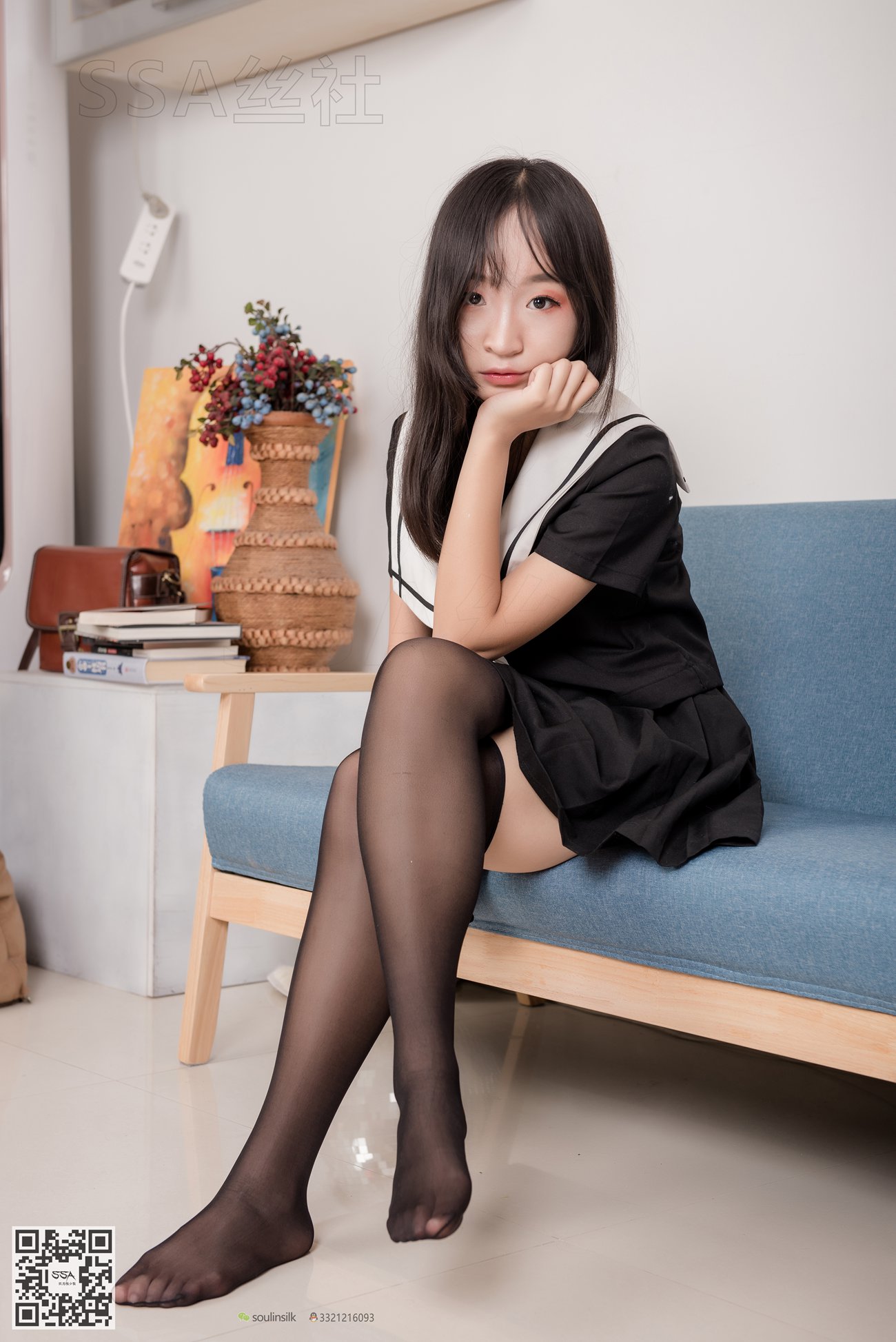 图片[43]-[SSA丝社]超清写真 NO.135 甘子 16的芳华少女长筒黑丝[116P] – 速更版-美库